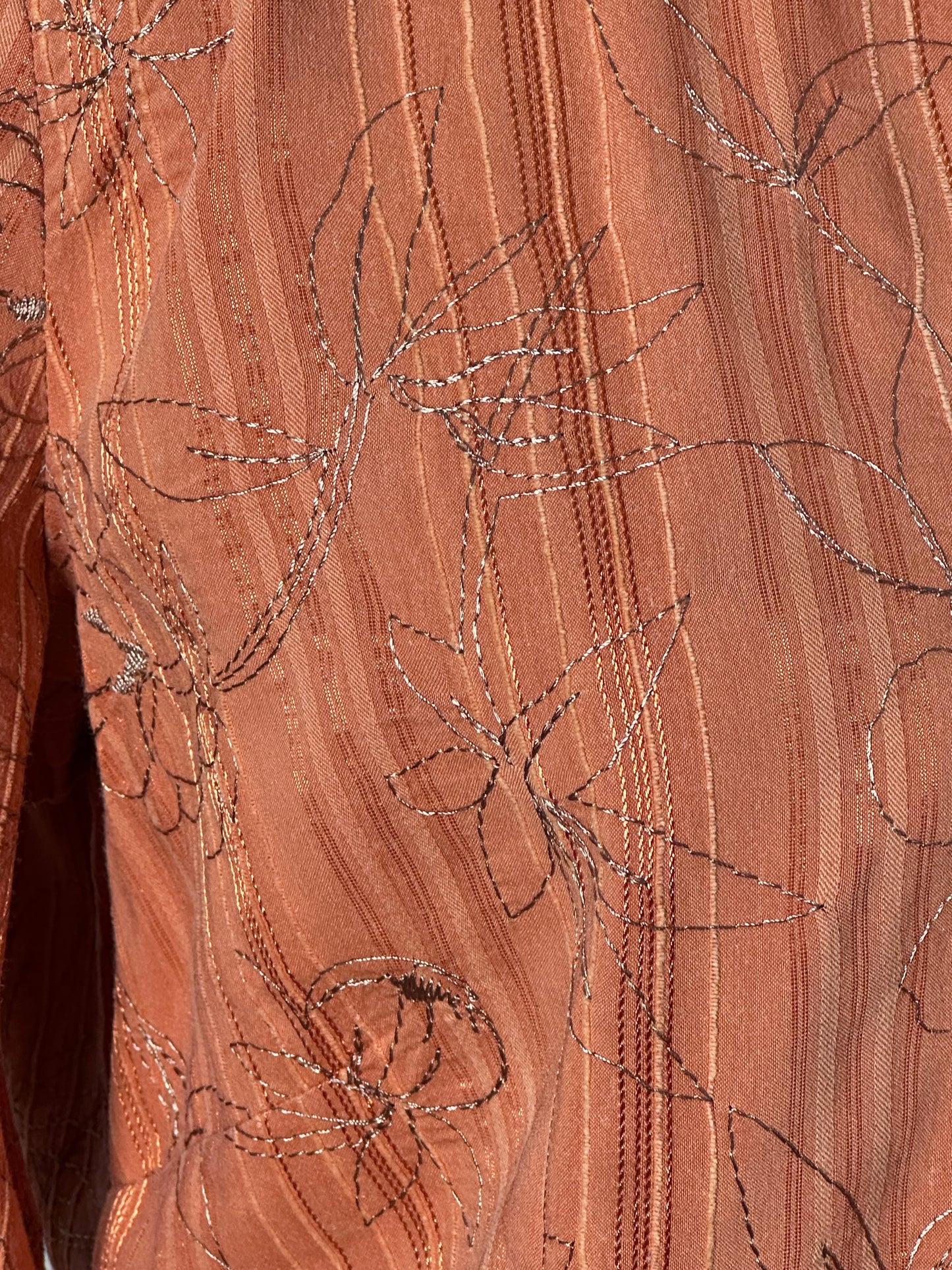 Orange Patterned Shirt (Large)