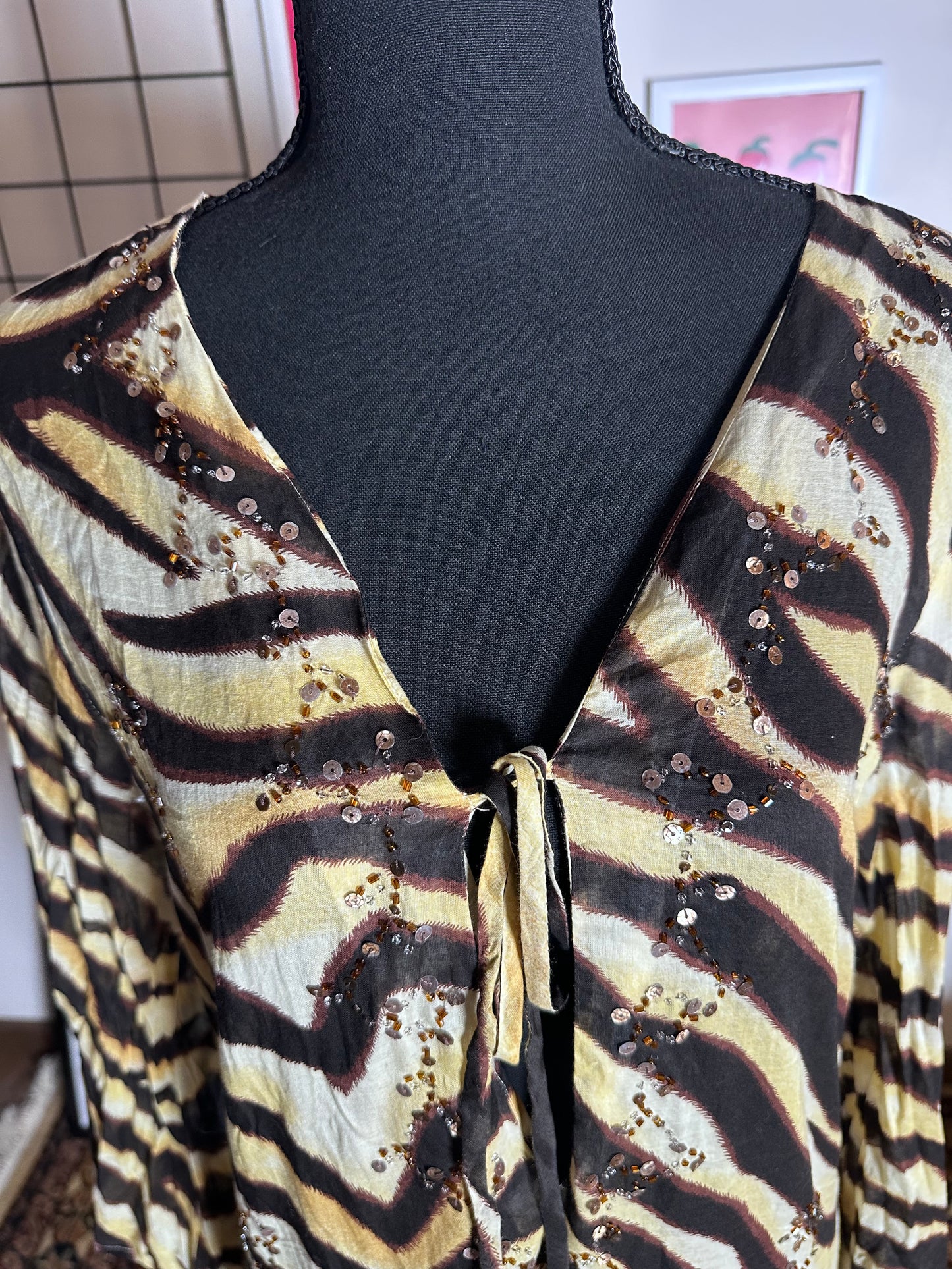 Brown Zebra Coverup (Small)