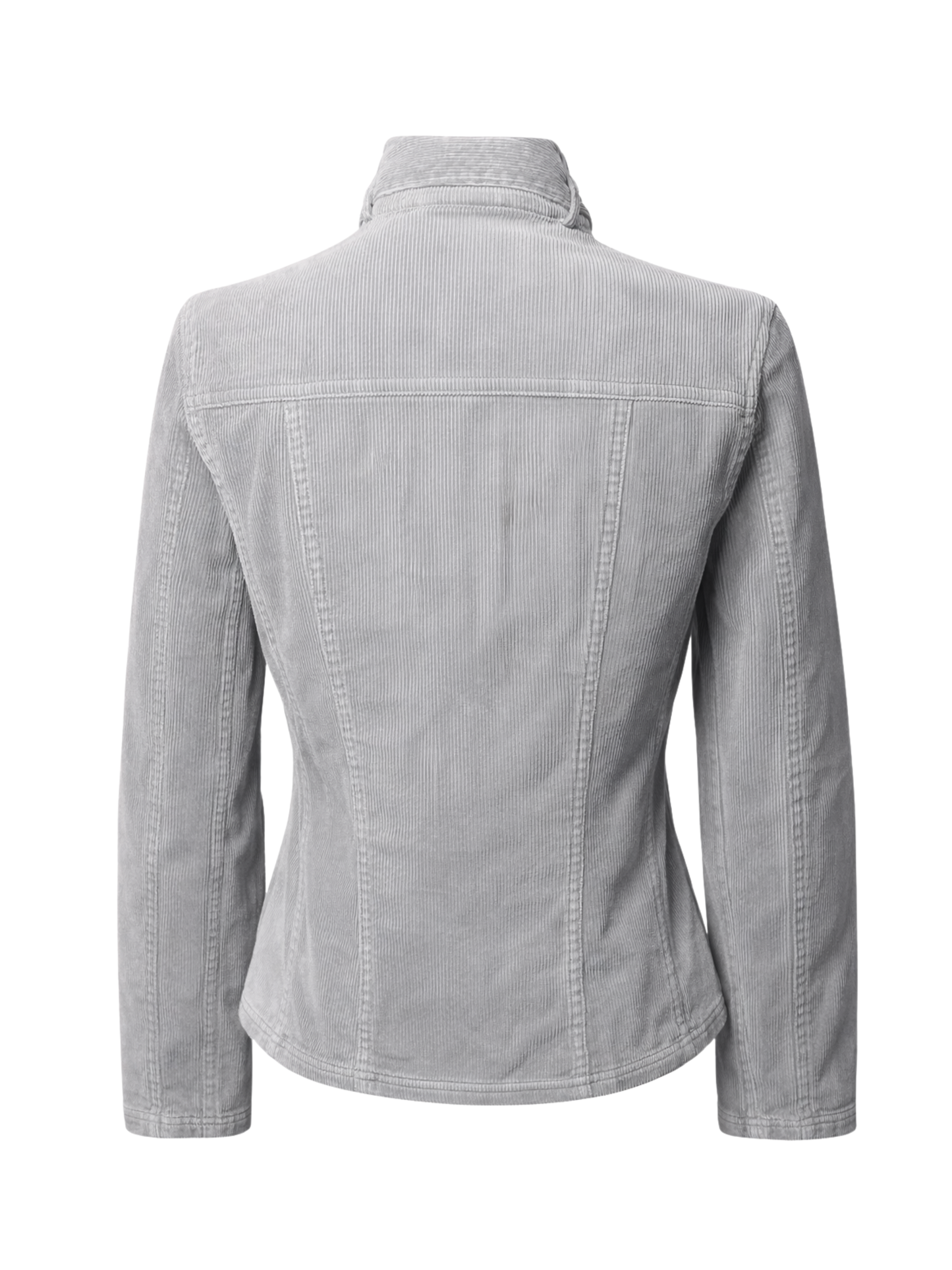 Fitted Zip Up Ribbed Jacket (Medium)