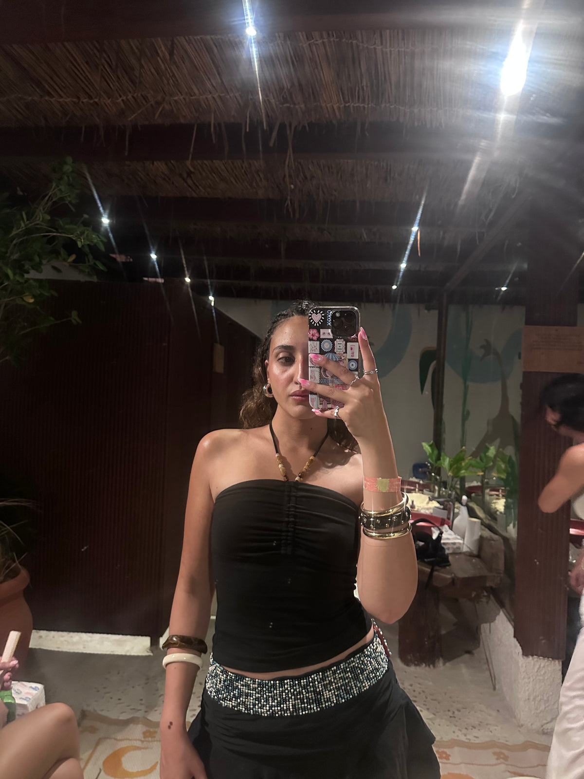 Beaded Neck Top (Small)
