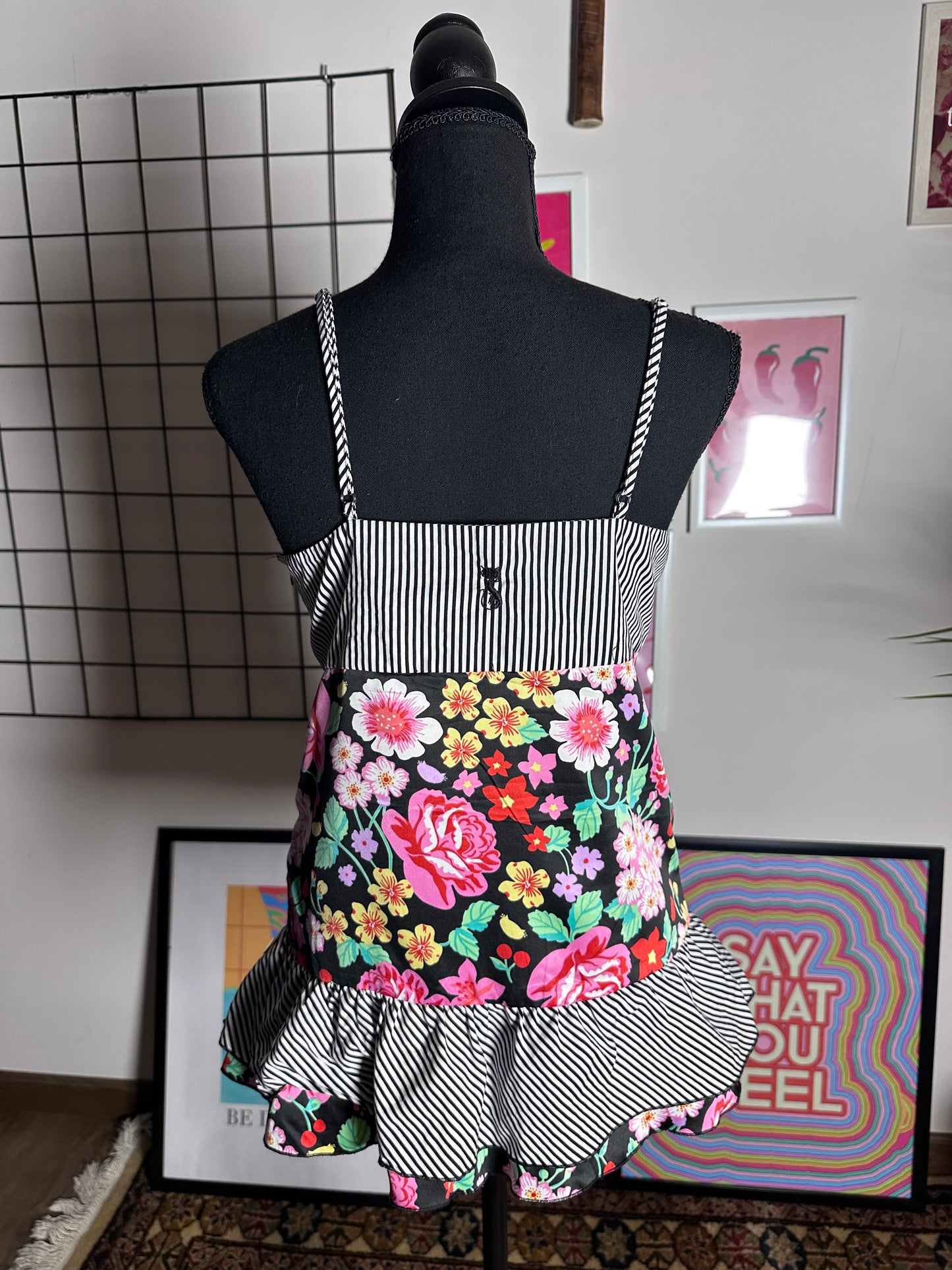 Floral Stripes Cami (Small)