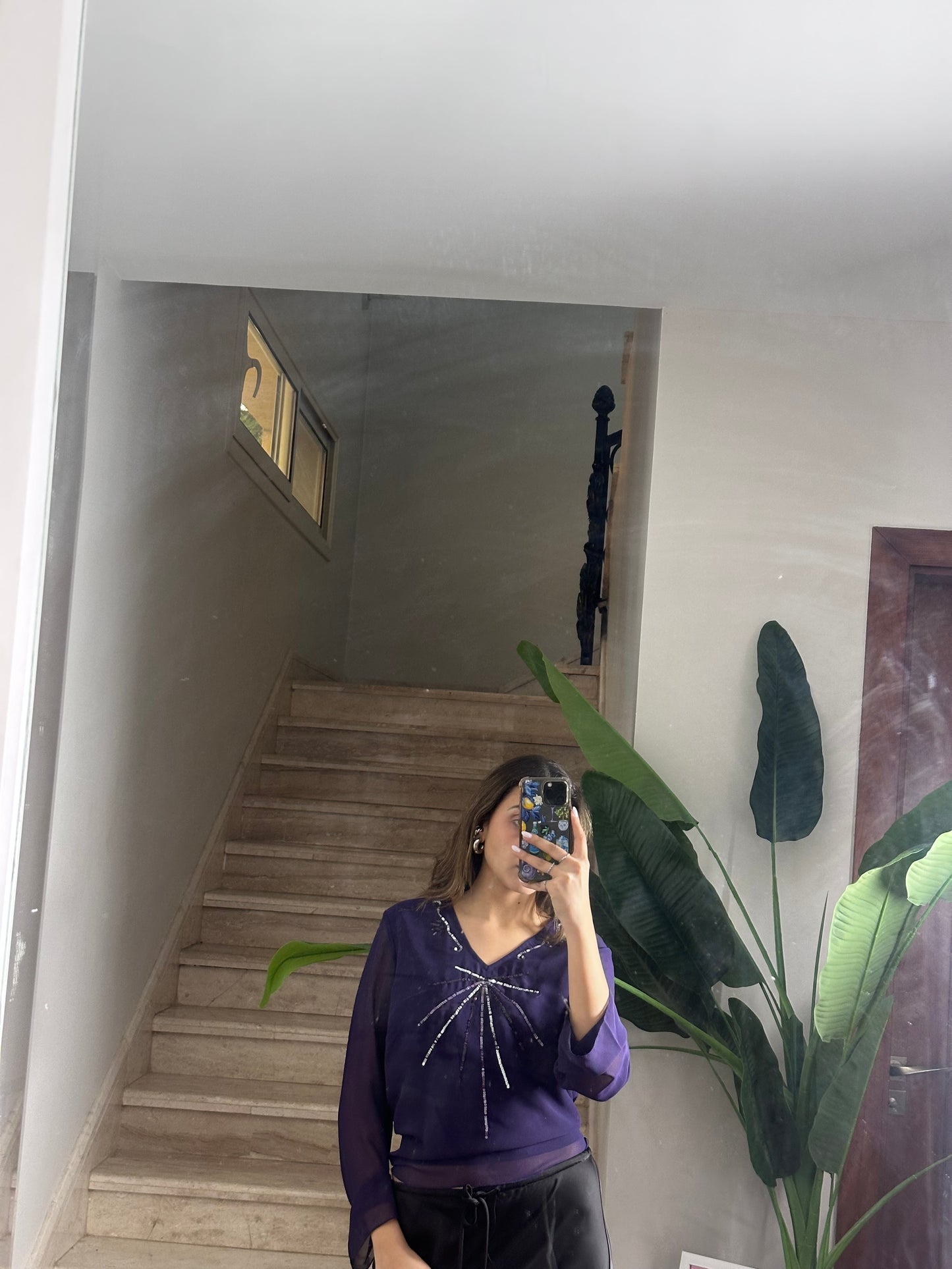 Purple Sequin Top (Large)