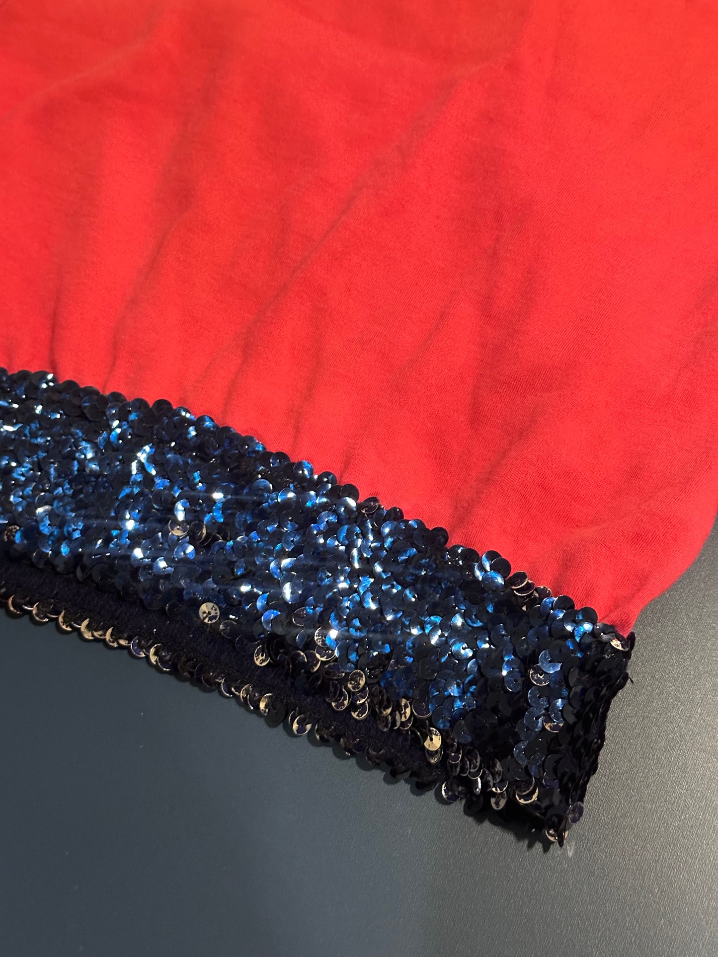 Pink tank with navy sequins (XS)