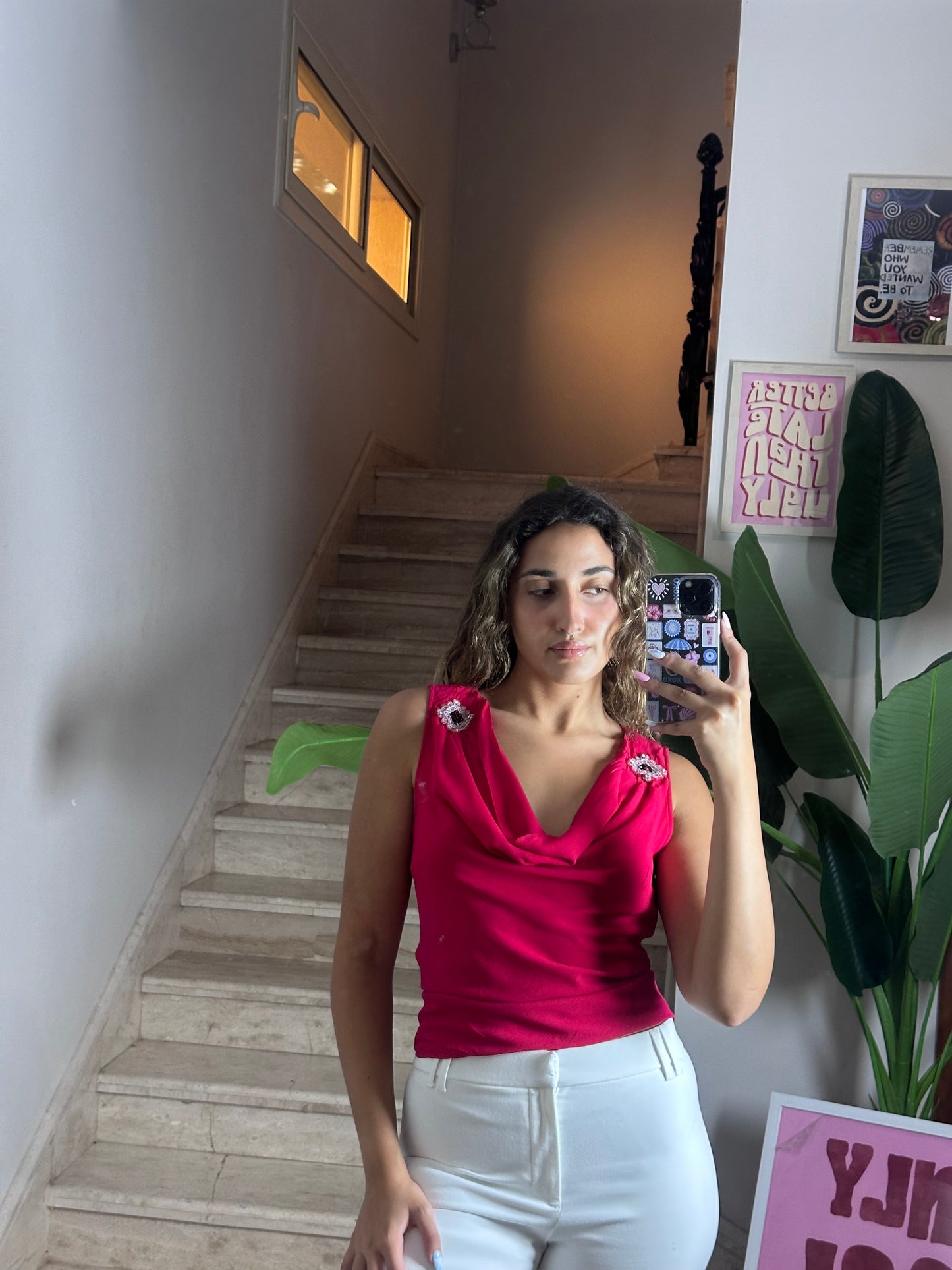 Cowl Neck Top (Small)