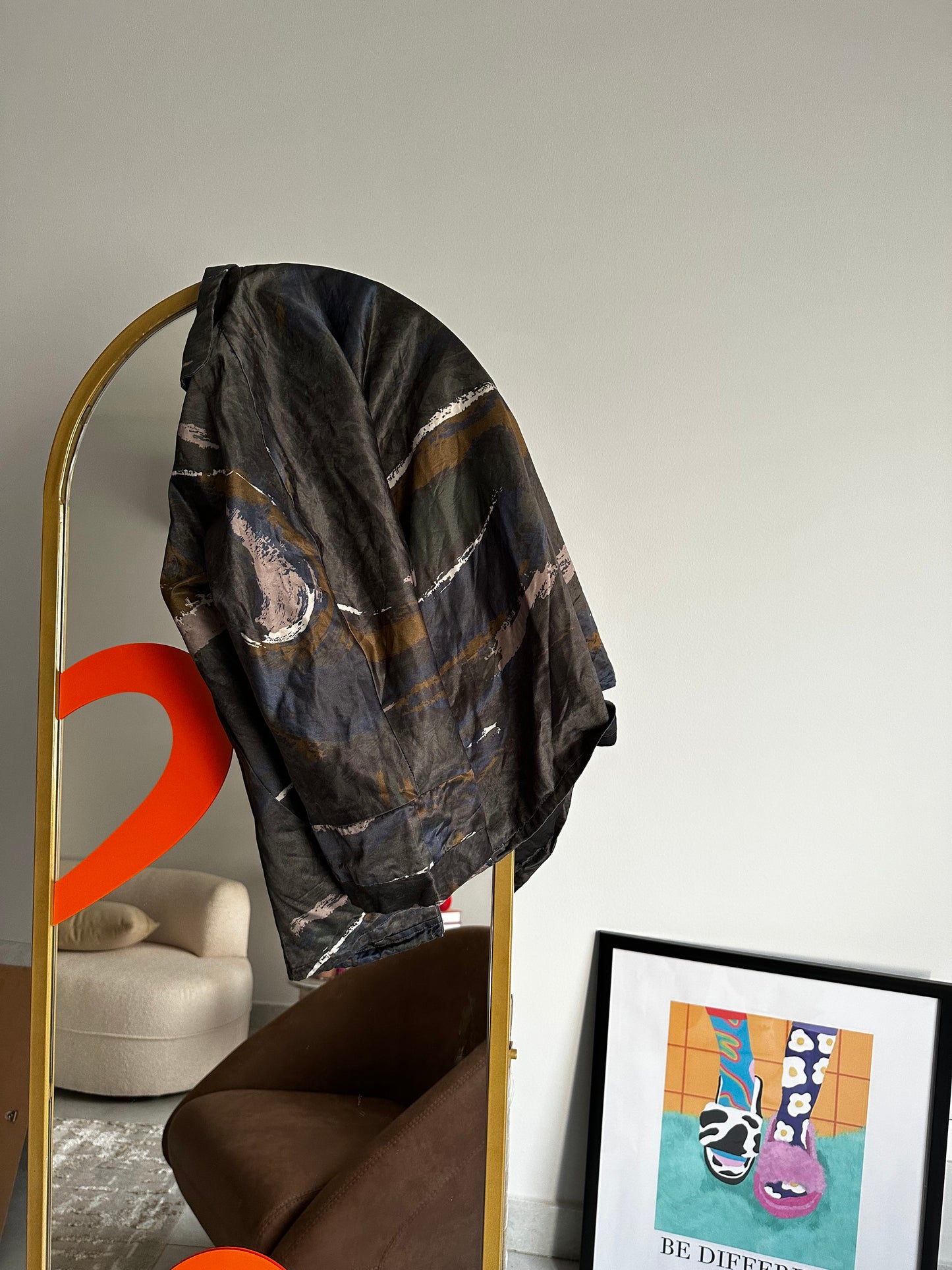 Vintage Oversized Silk Jacket