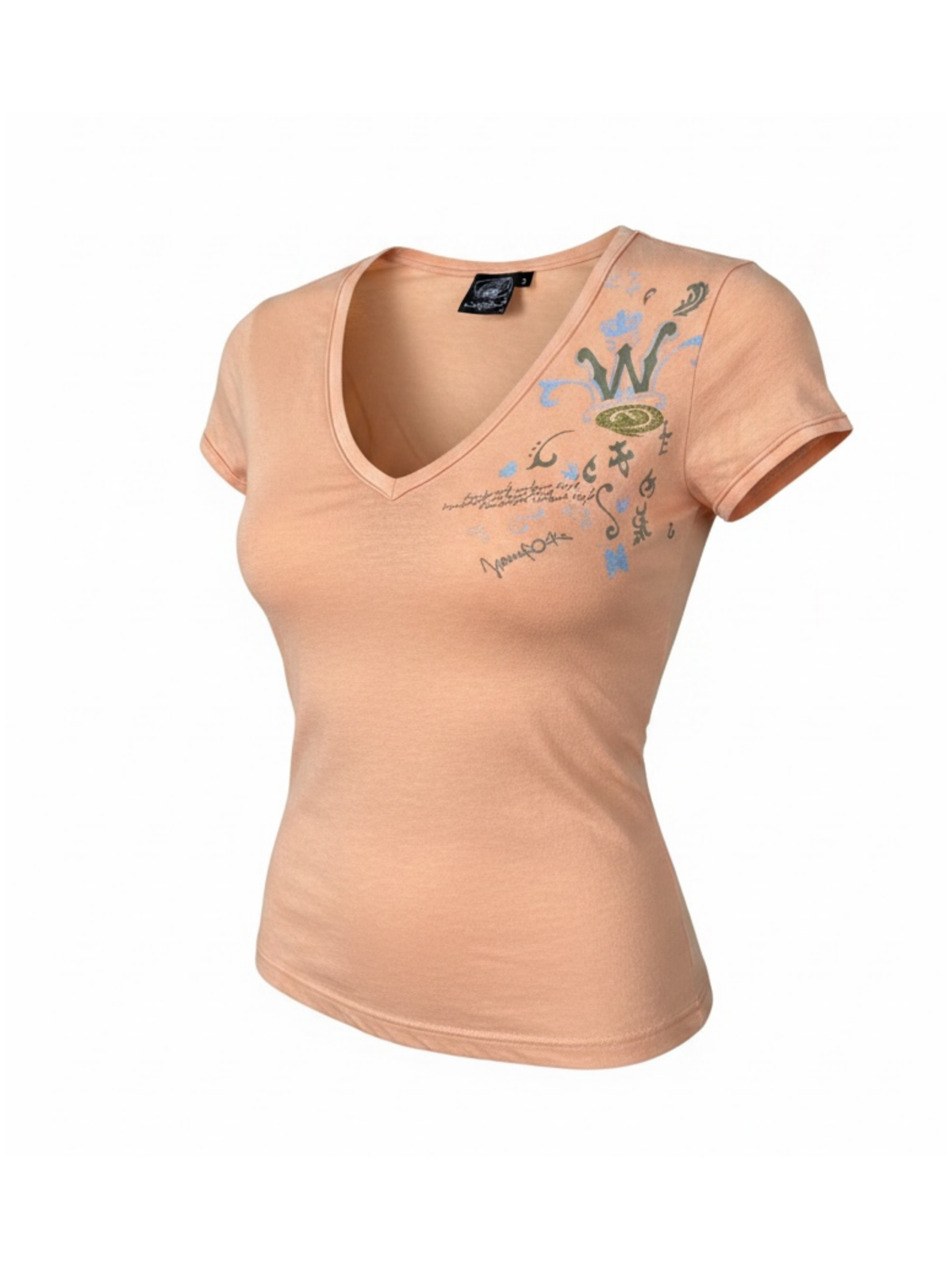 Peach Graphic Tee (Small)