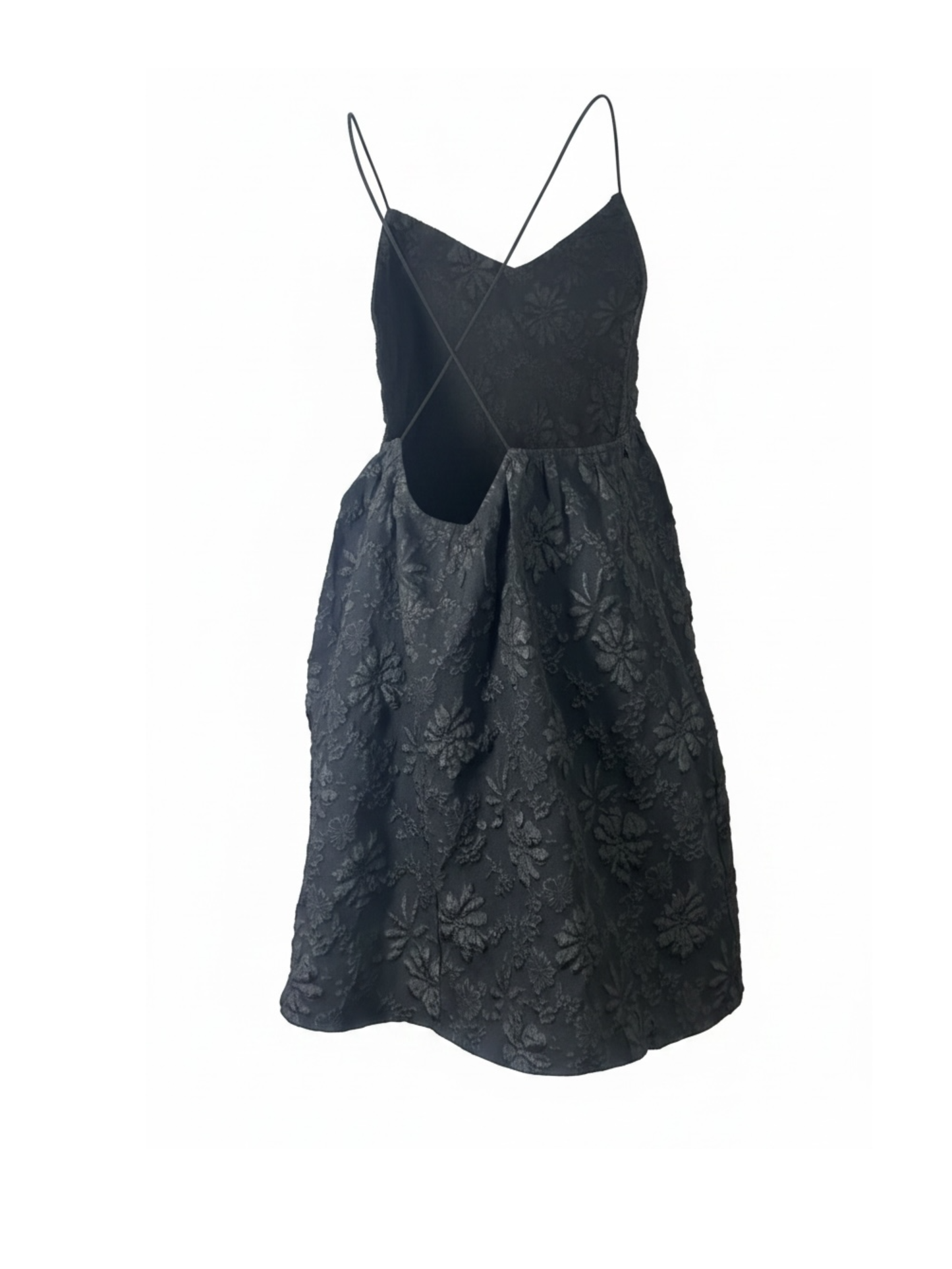 Floral Black Dress (Medium)