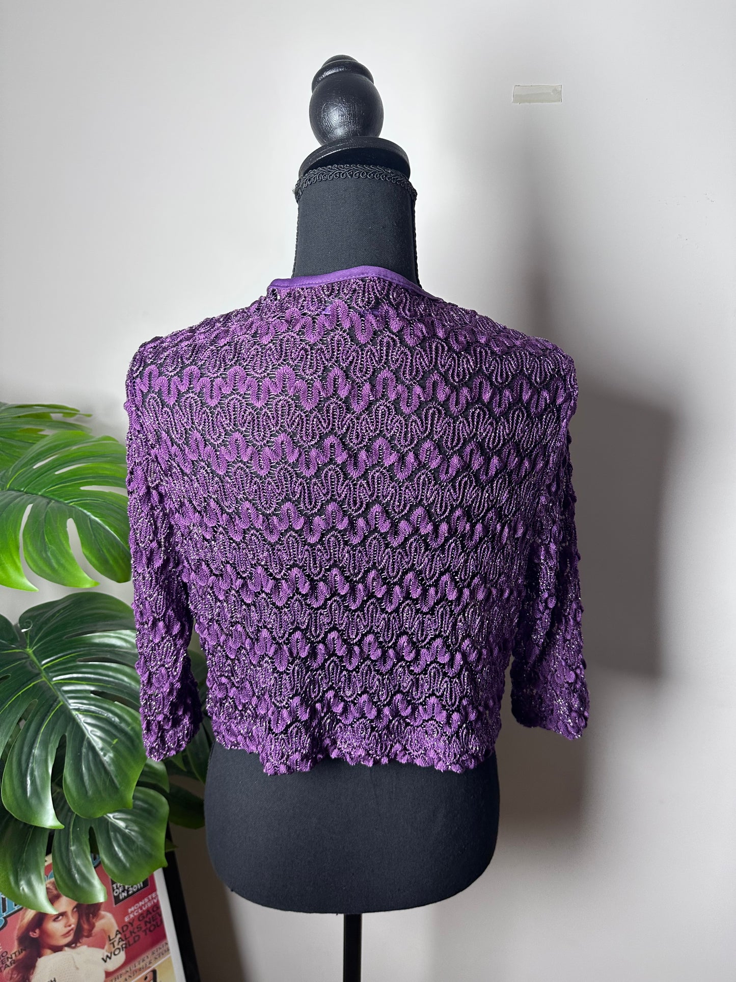 Purple Shimmer Knit (Large)