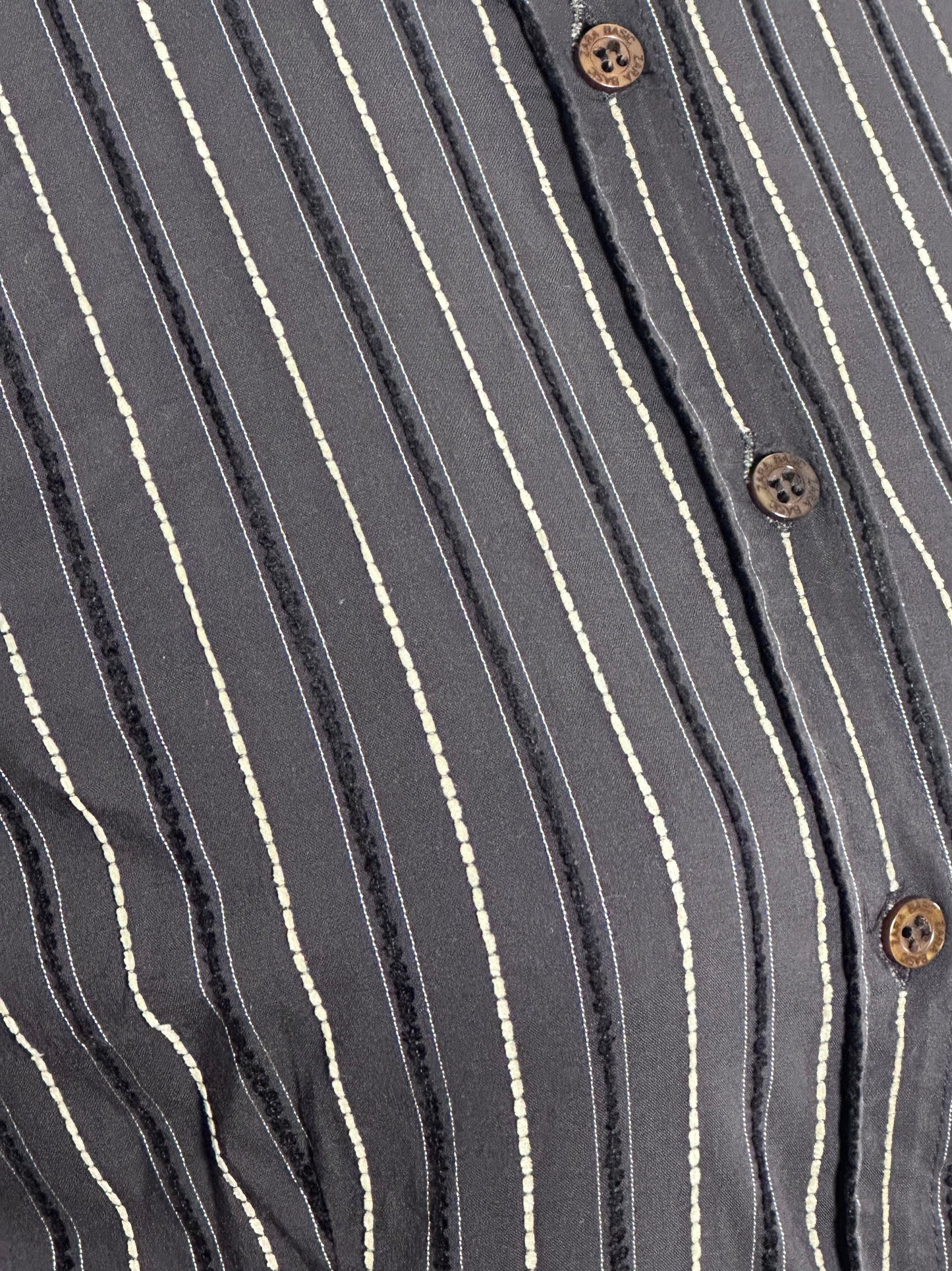 Striped EmbroideryShirt (Small)
