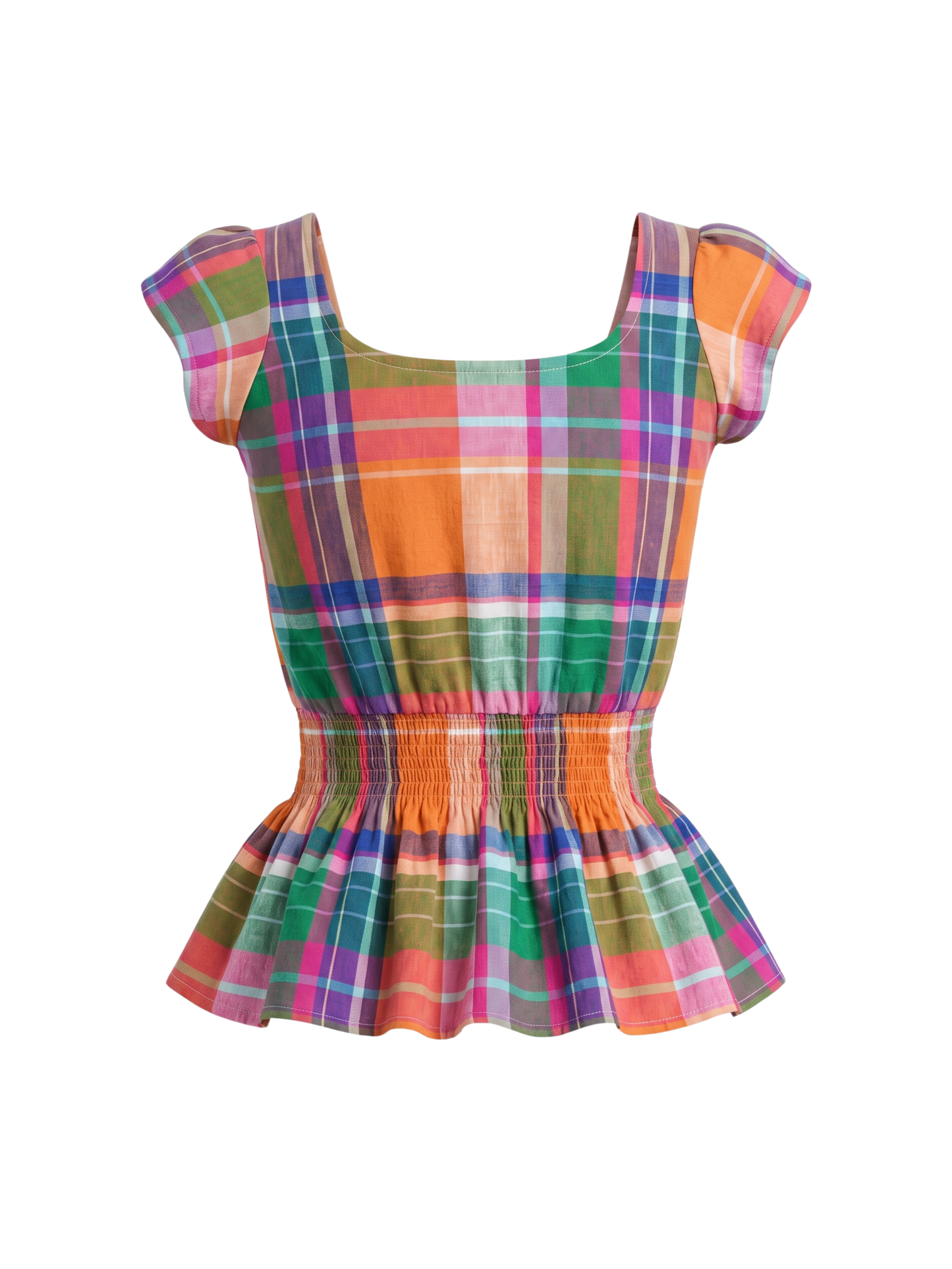 Colorful Plaid Top (Small)