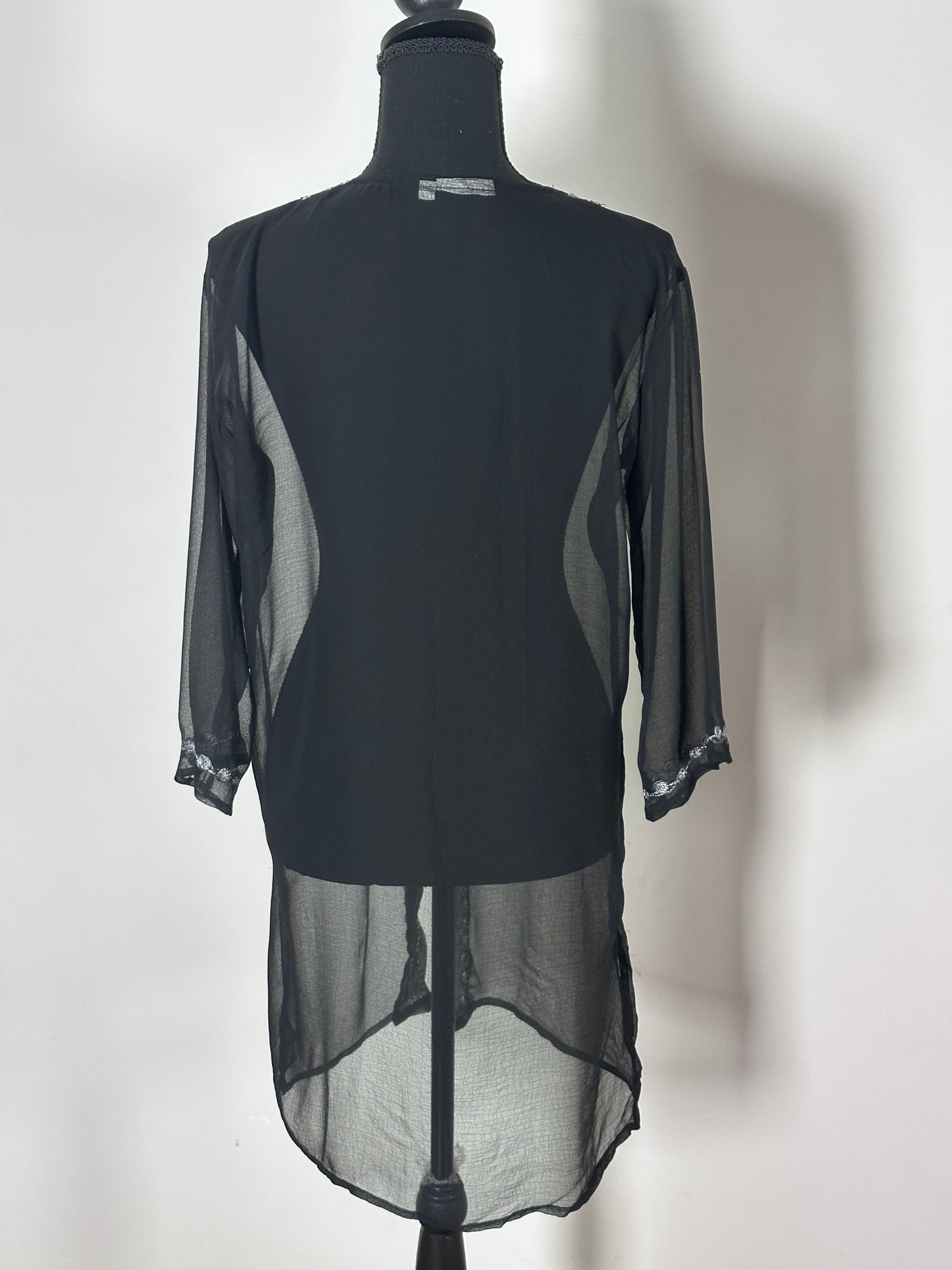 Sheer Silver Cover up (M/L)
