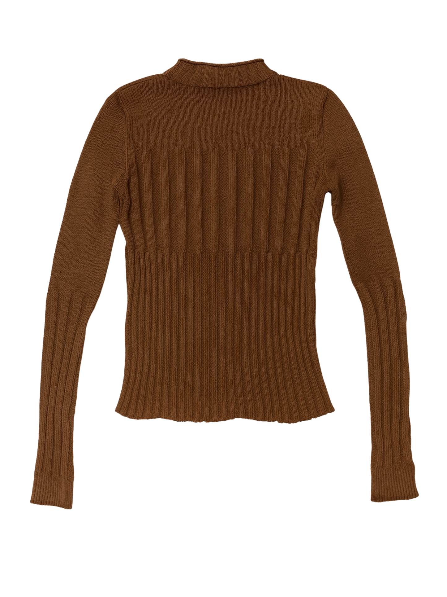 Brown Vintage Ribbed Top