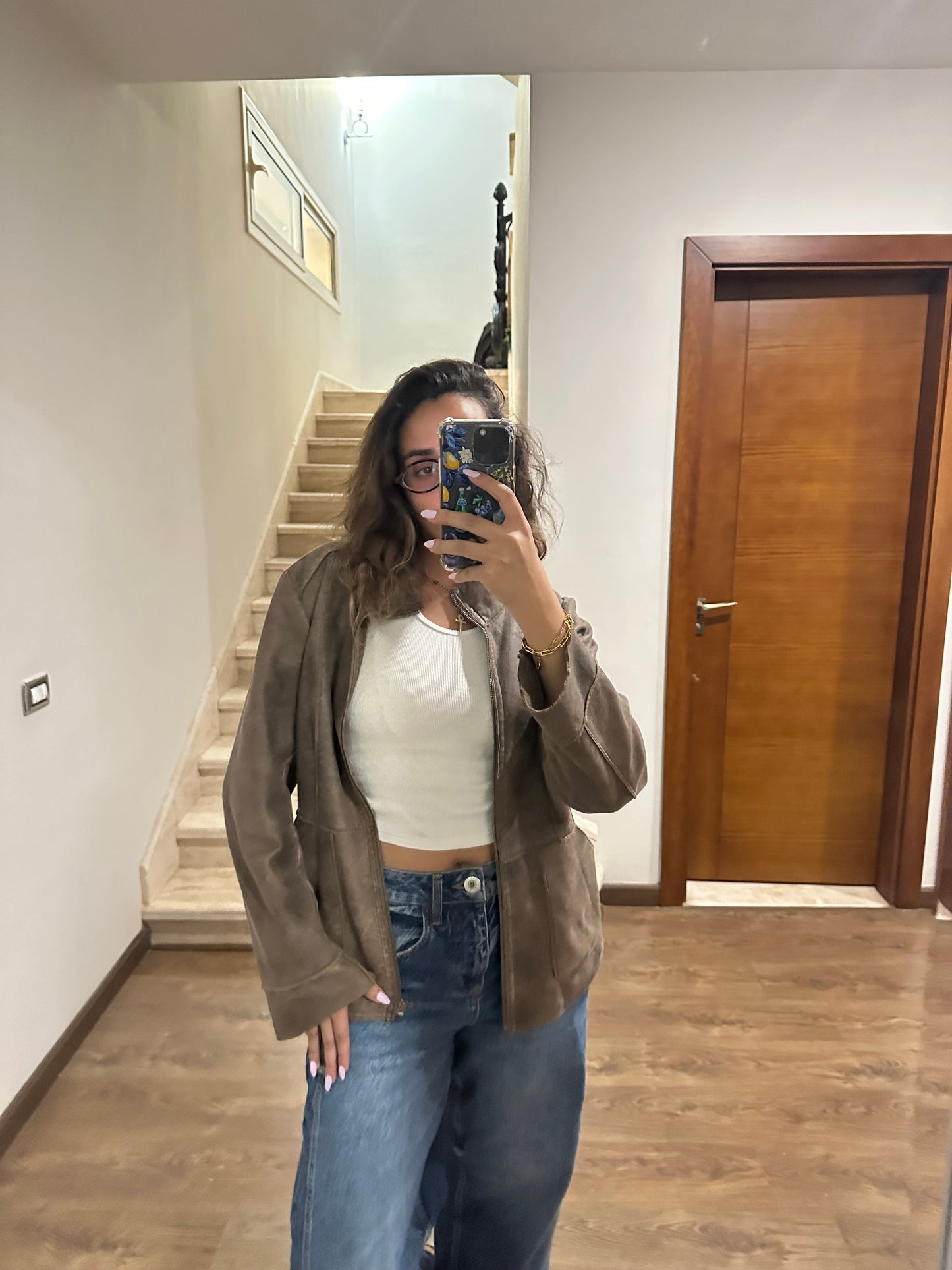 Brown Vintage Suede Jacket