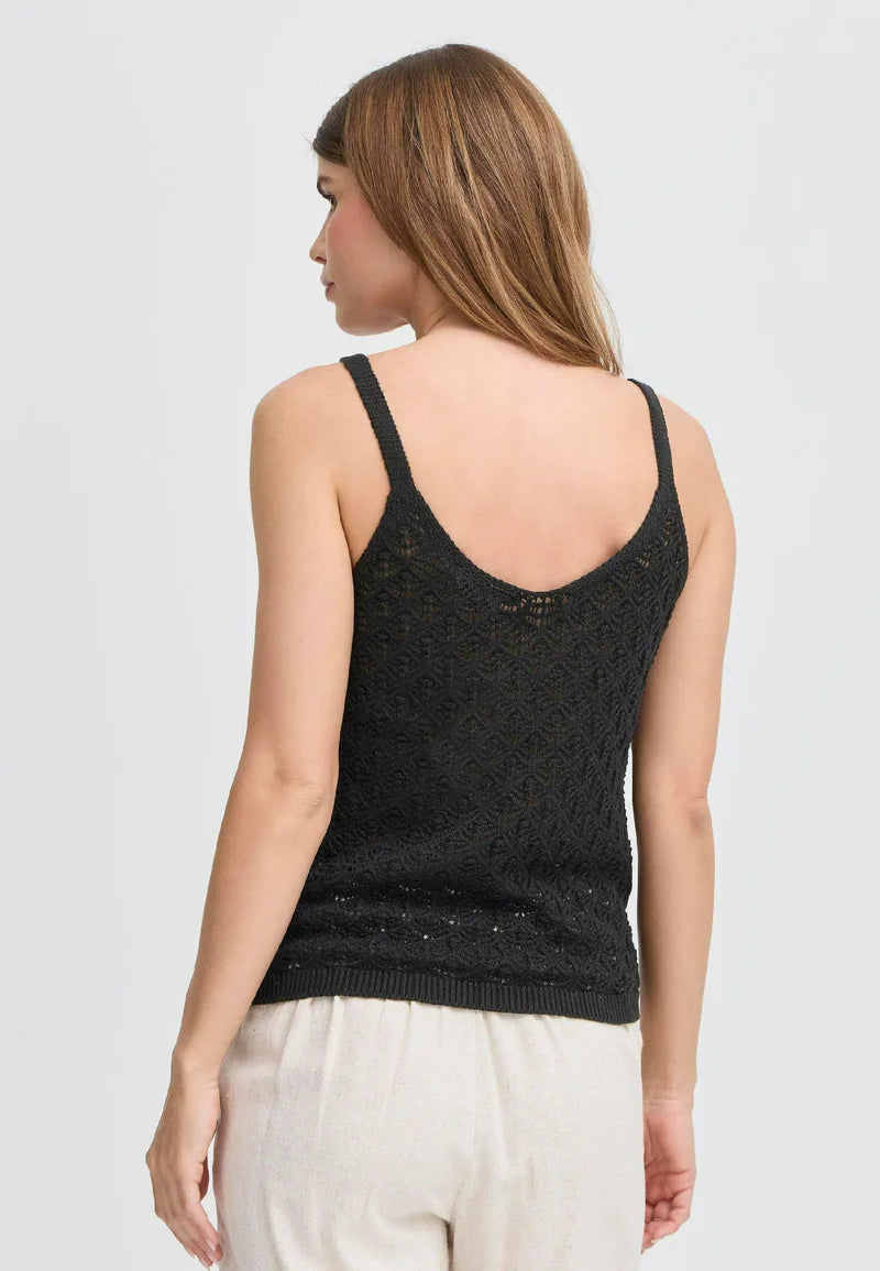 Crochet Black Top