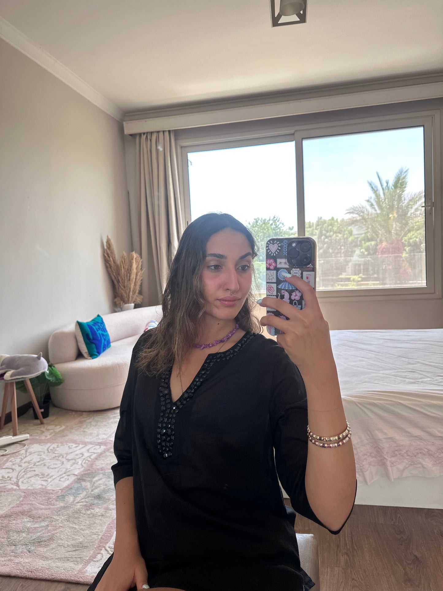 Black Sequined Coverup (Small)