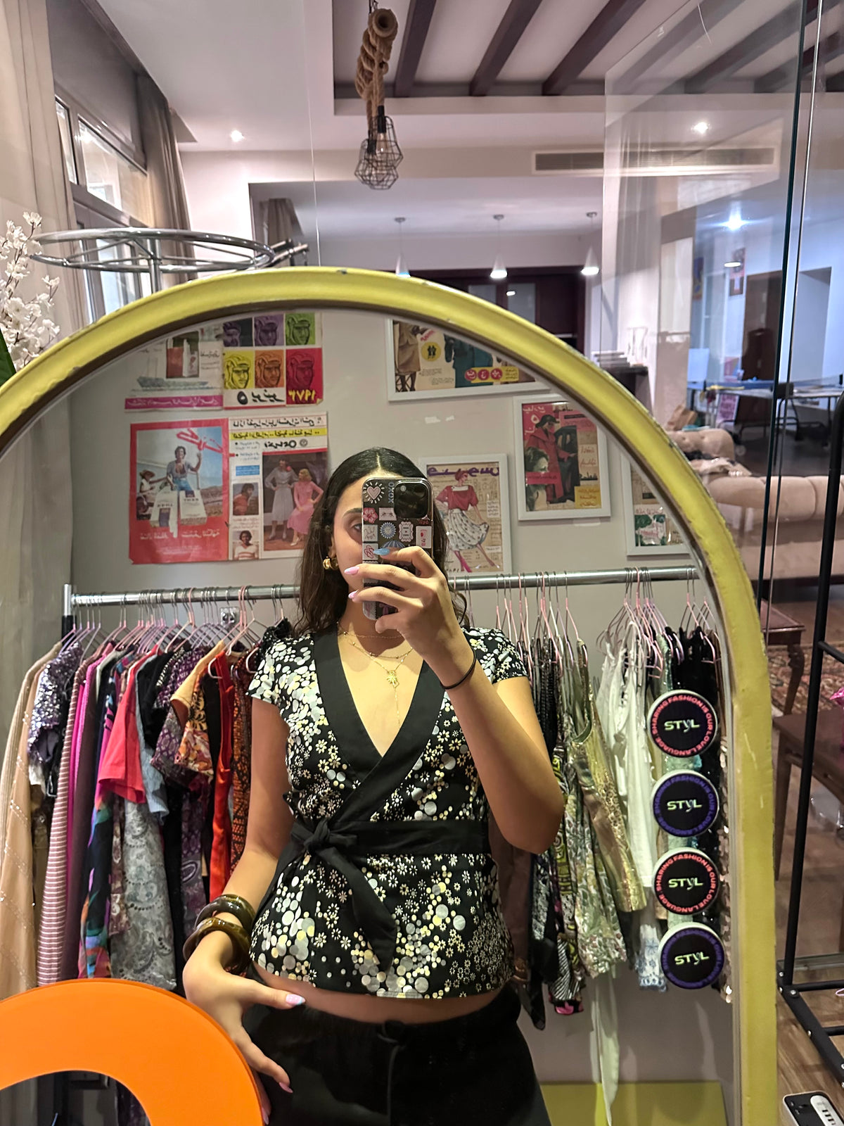 Miss Selfridge Black Floral (Small)
