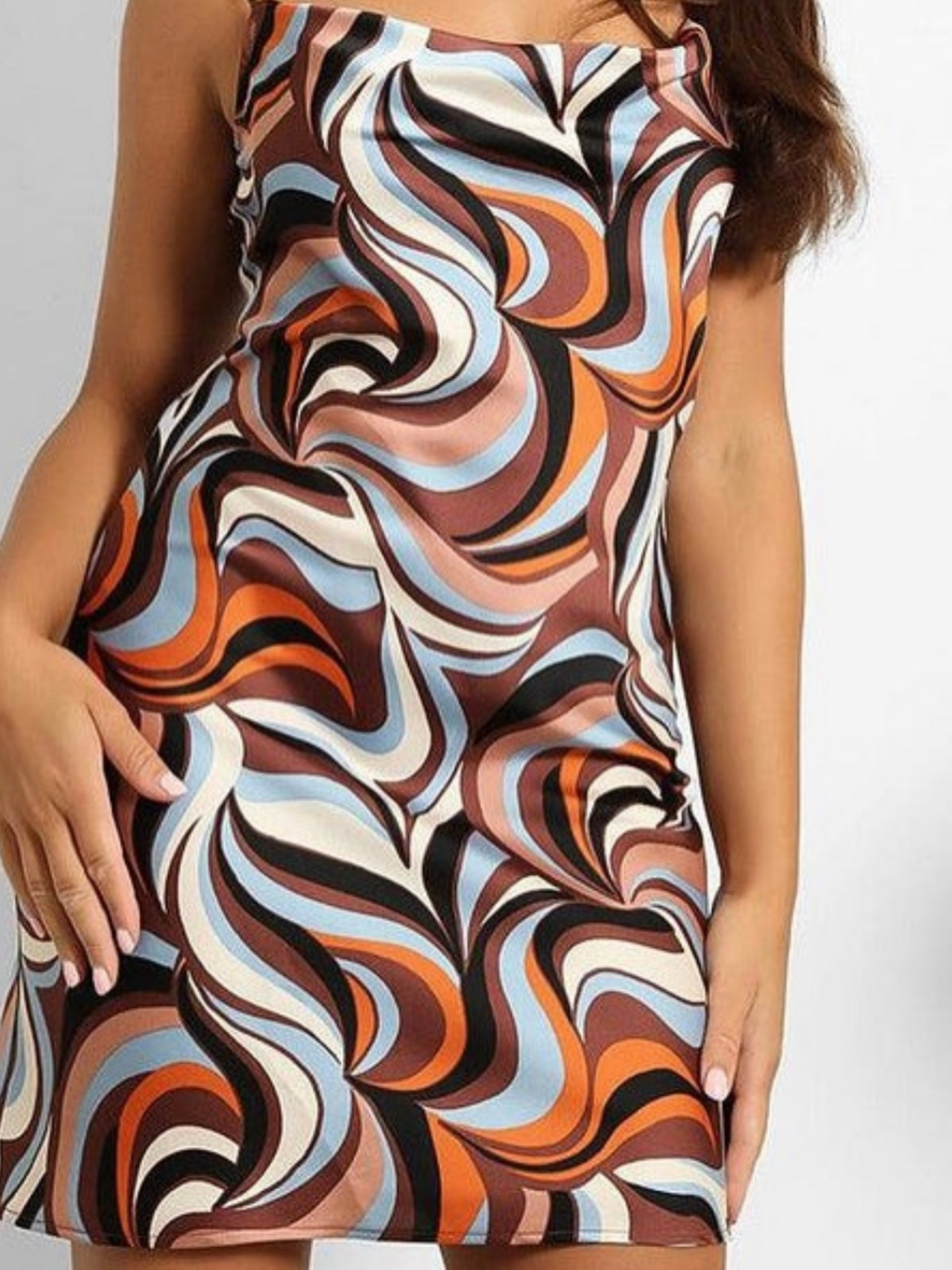 Colored Satin Dress