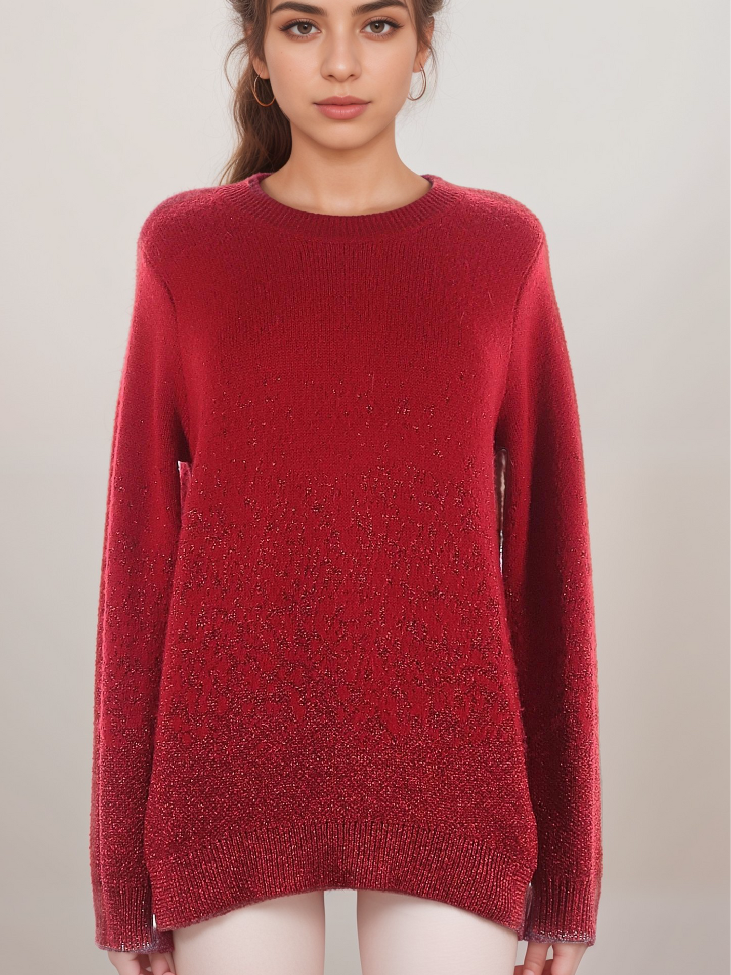 Oversized Red Festive Jumper