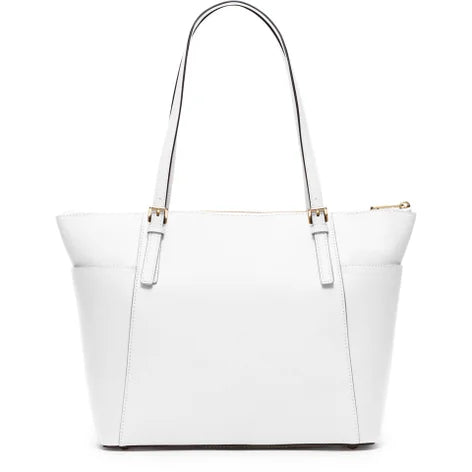 White Leather Tote - MK
