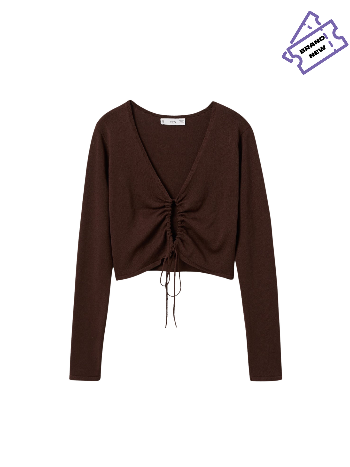 Cut Out Knitted Top - Mango