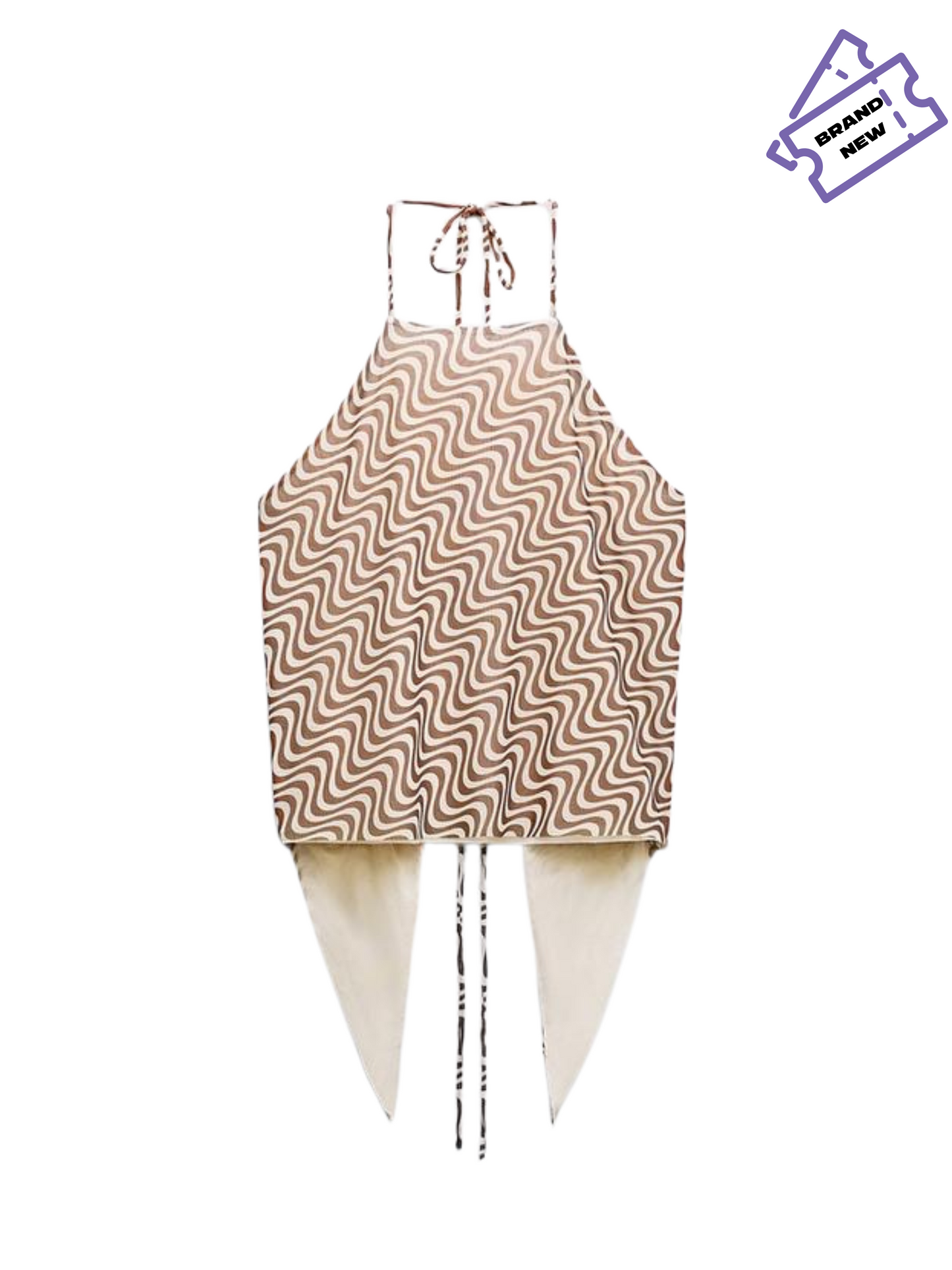 Printed Tulle Top - Zara