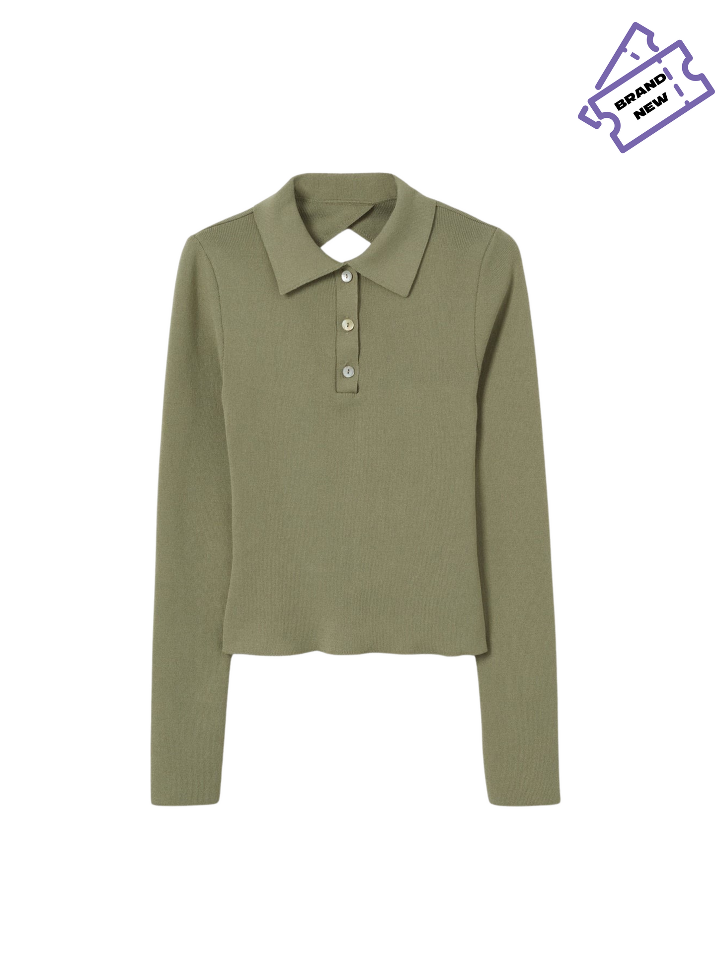 Polo Shirt Open Back - Mango
