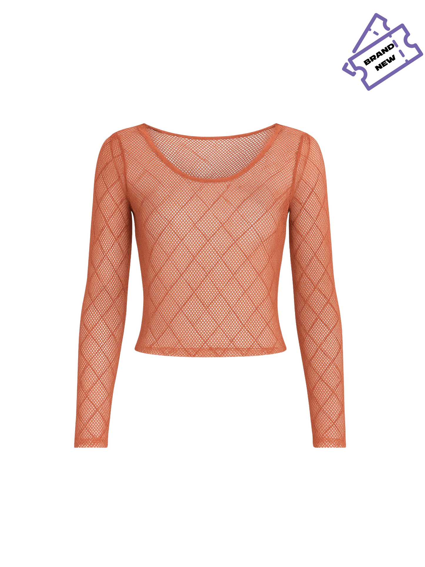 Shimmery Mesh Top - Bershka