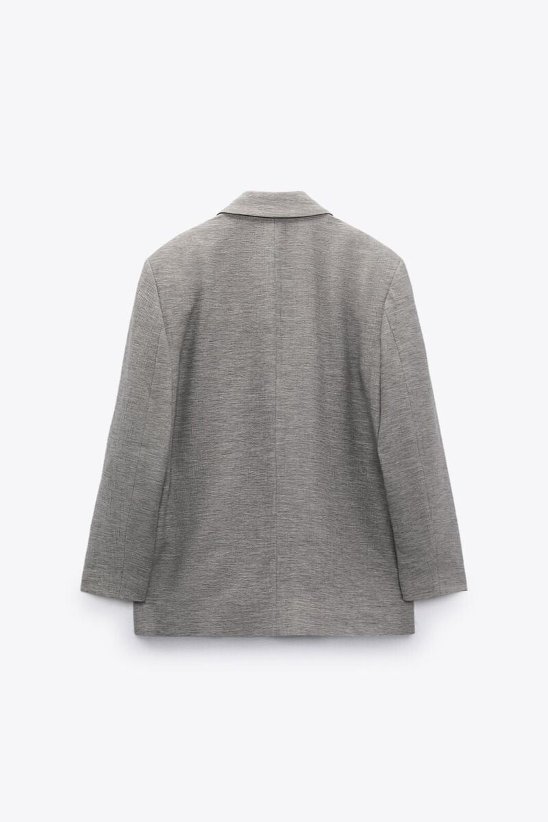 Grey Oversized Blazer - Zara