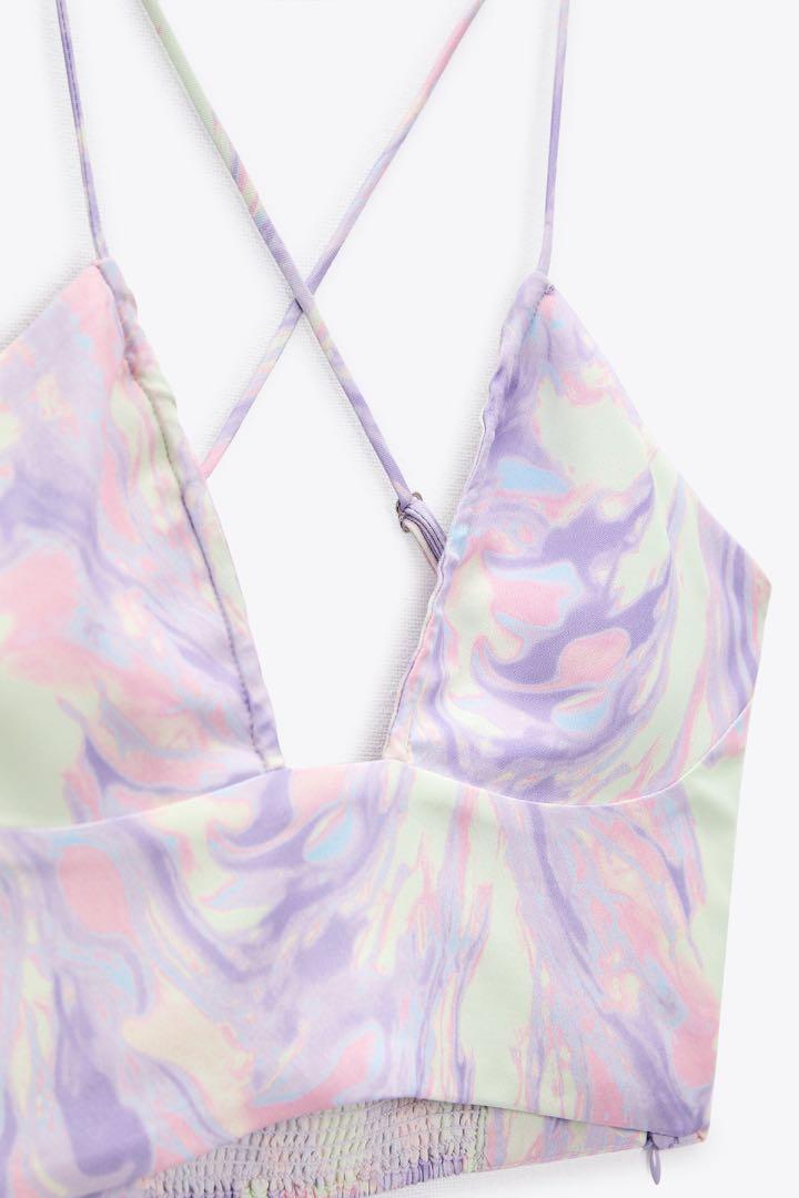 Marble Satin Top- Zara