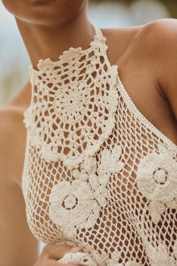 Halter Crochet Top - Zara