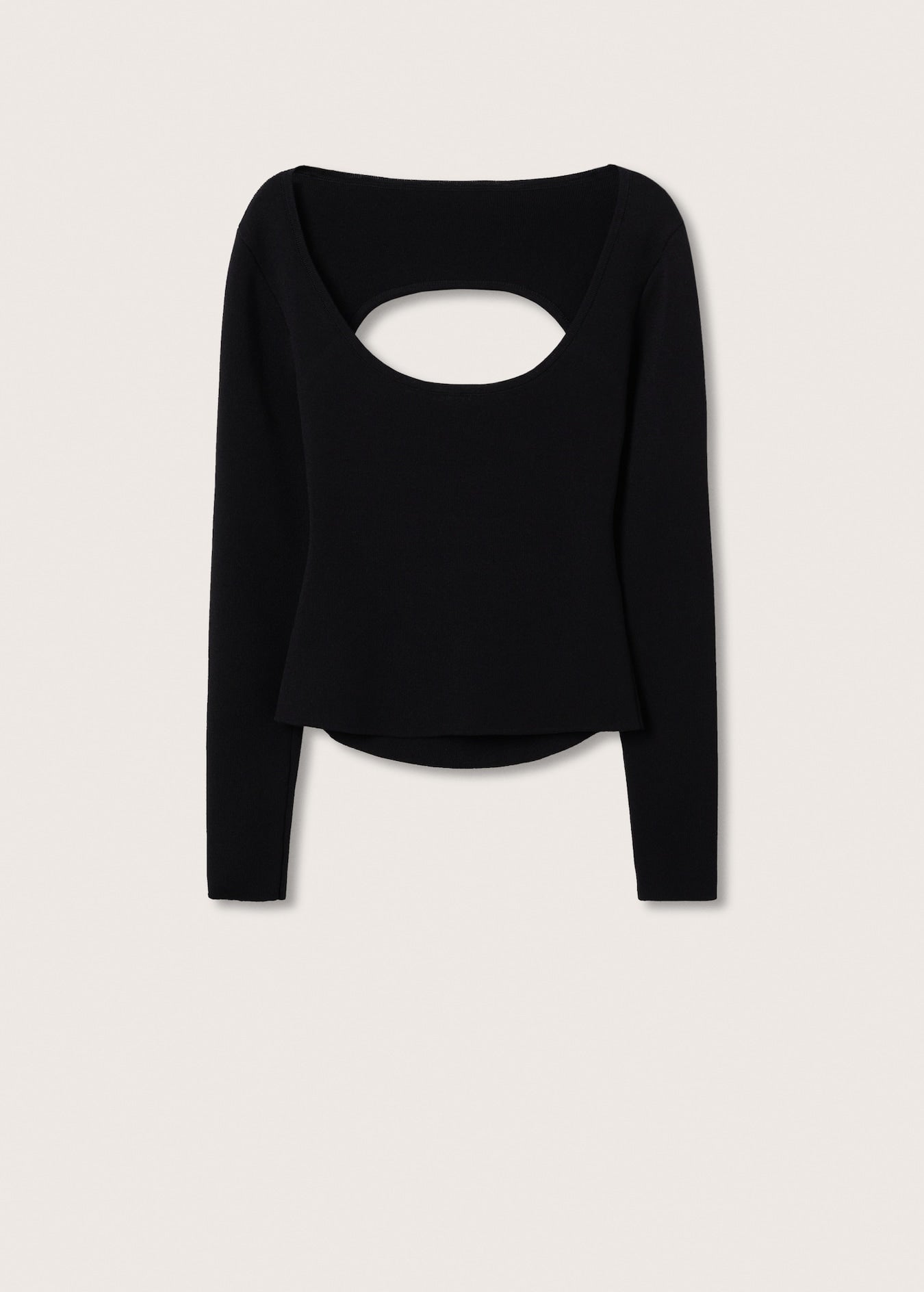 Backless Long Sleeve Top - Mango