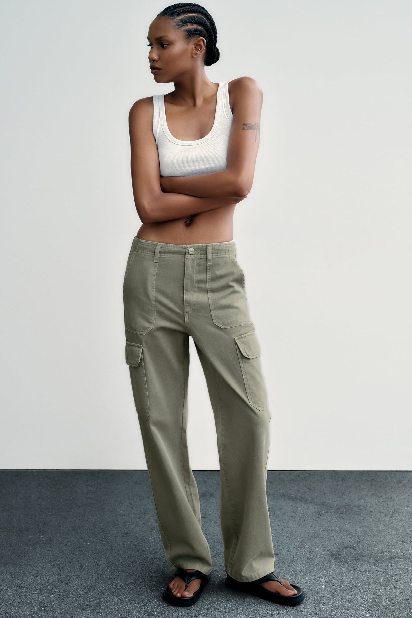 Straight Fit Cargo - Zara