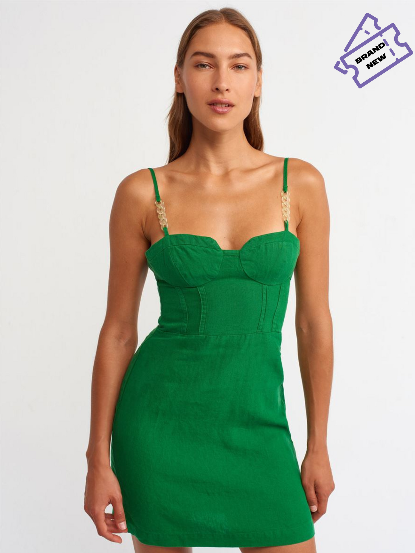 Gold Strap Dress - Zara