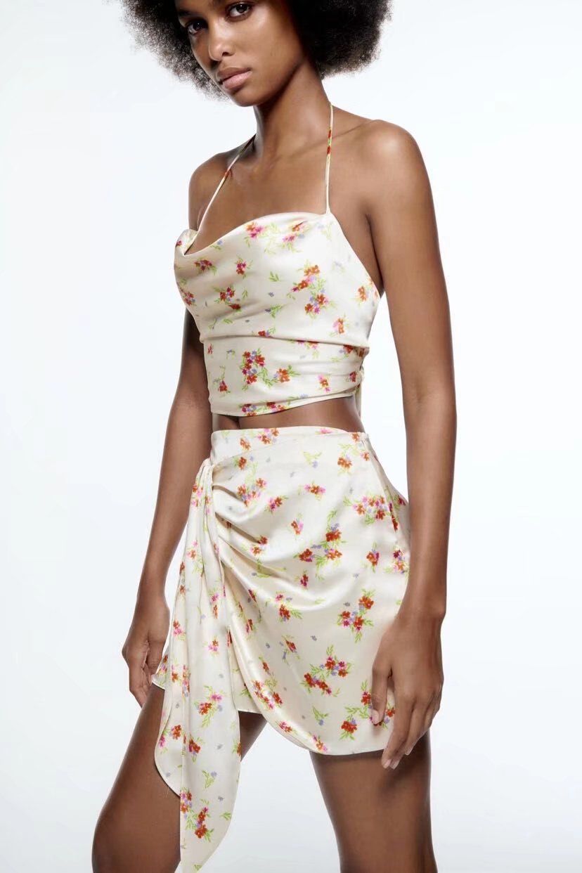 Floral Skirt - Zara