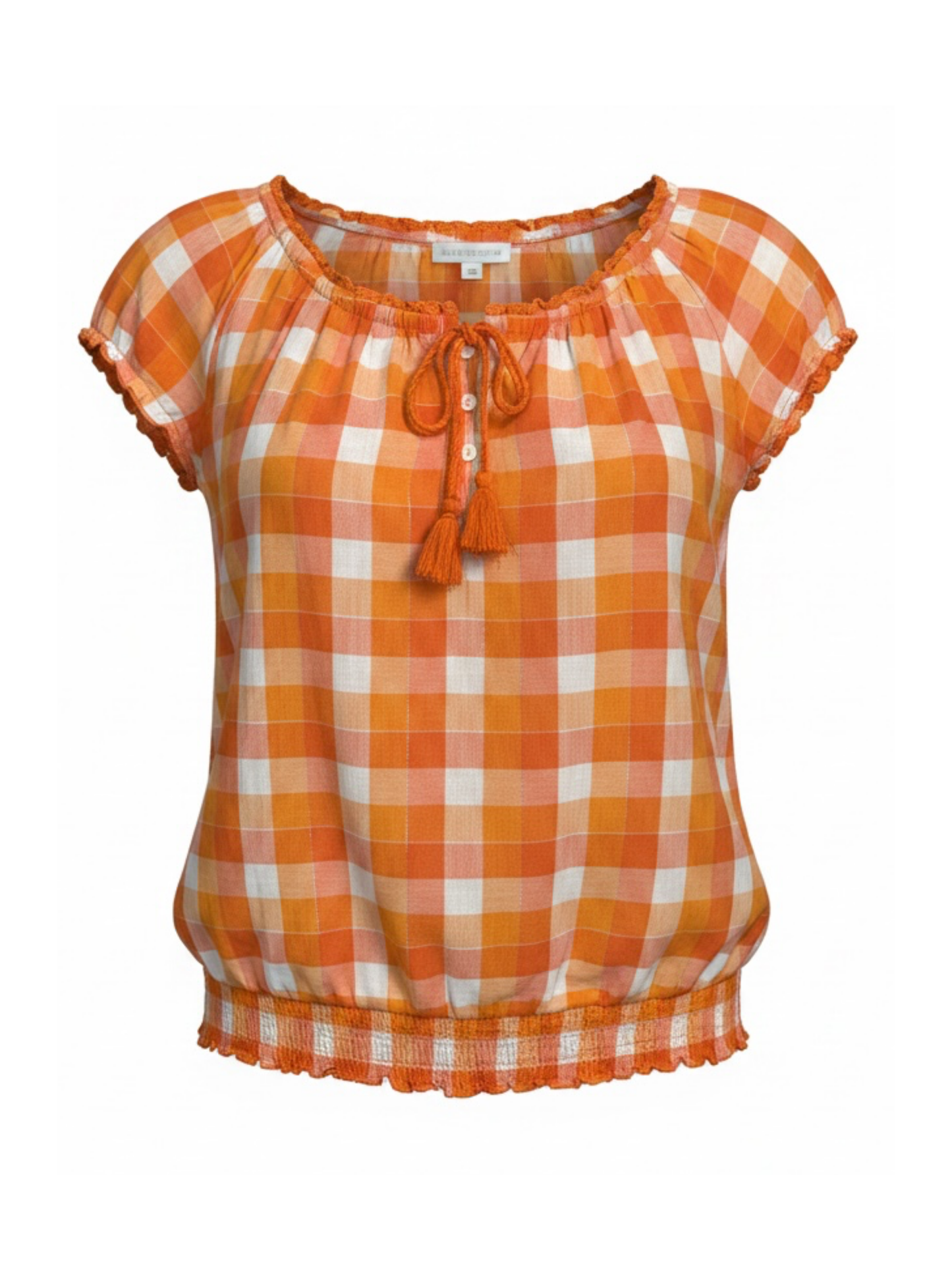 Orange Checkered Shirt