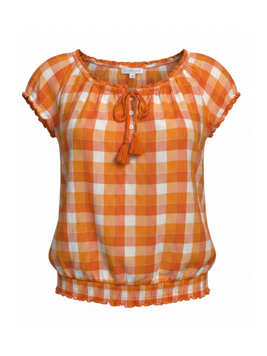 Orange Checkered Shirt