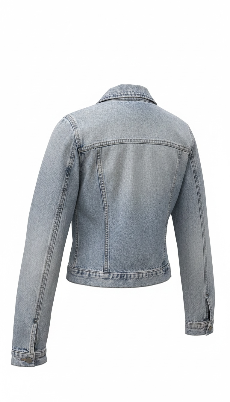 Light Wash Zip Up (X Small)