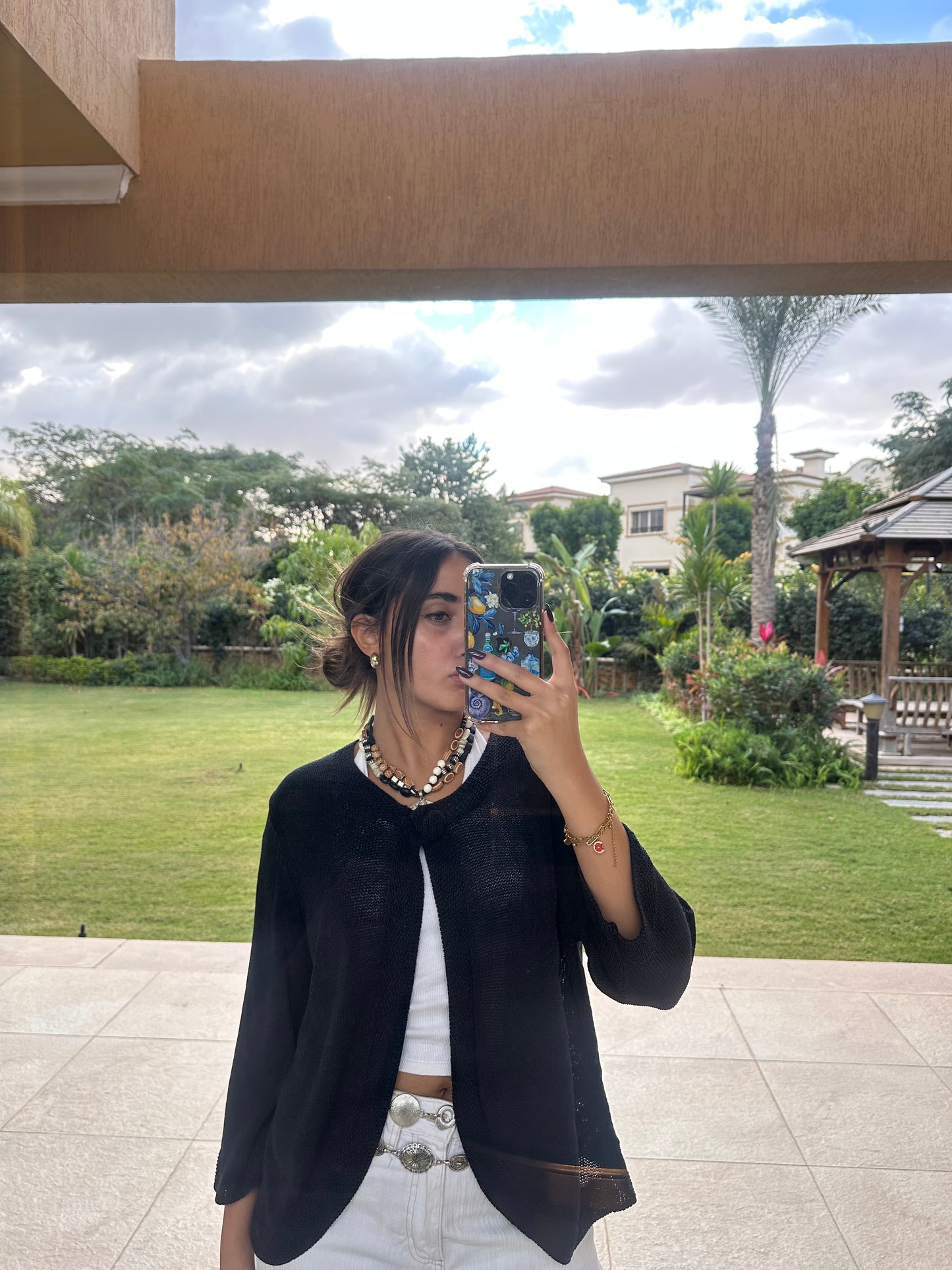 Navy Knitted Cardigan