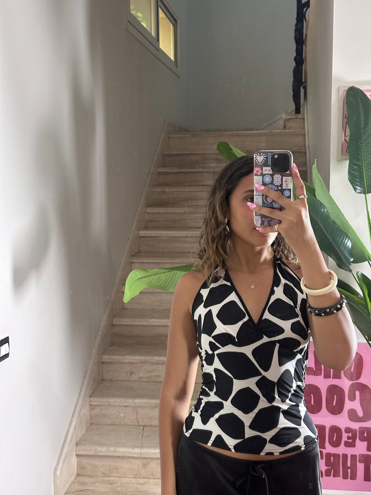 Halter Print Top (Medium)