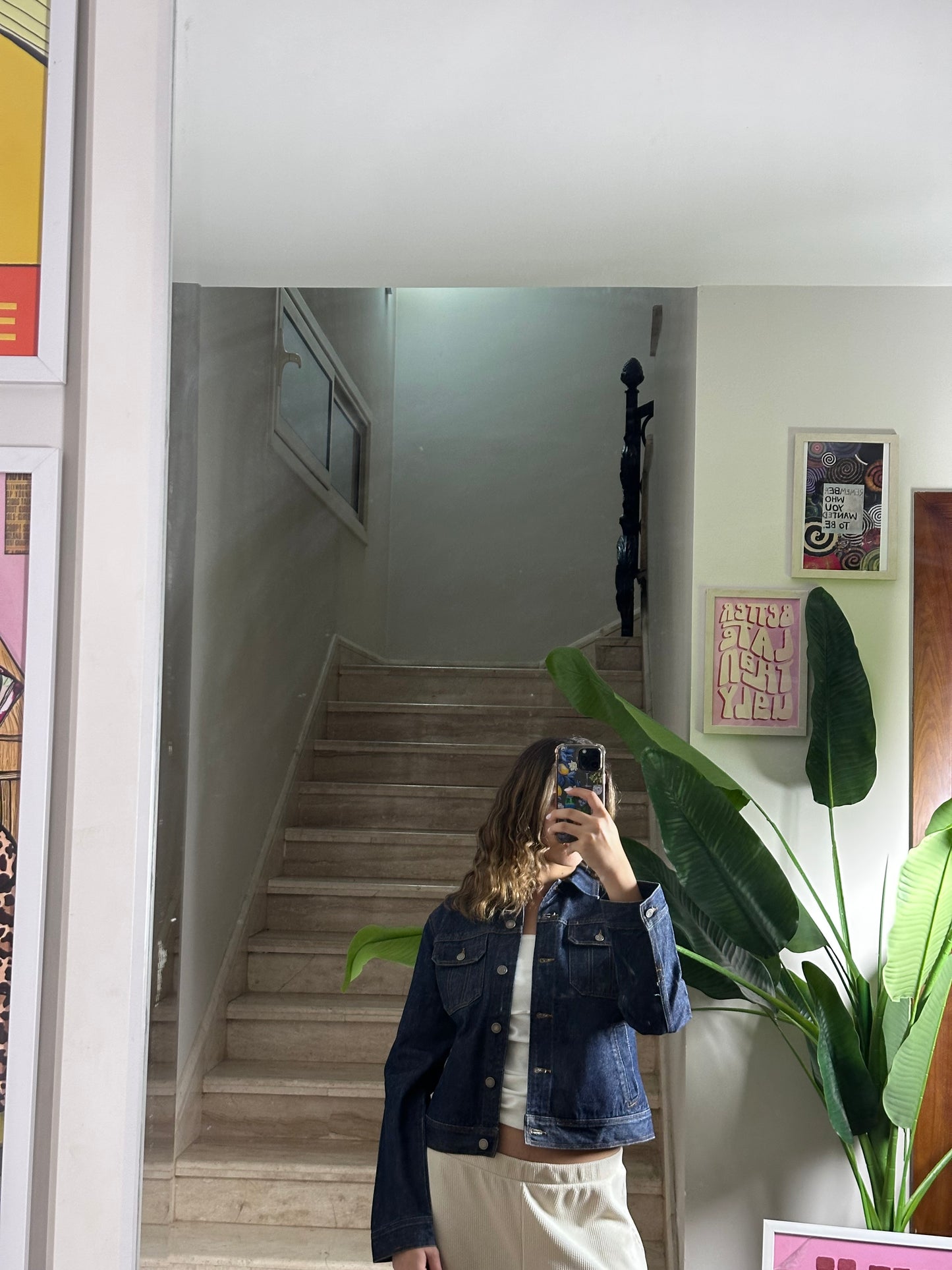 Oversized Dark Wash Denim (Large)