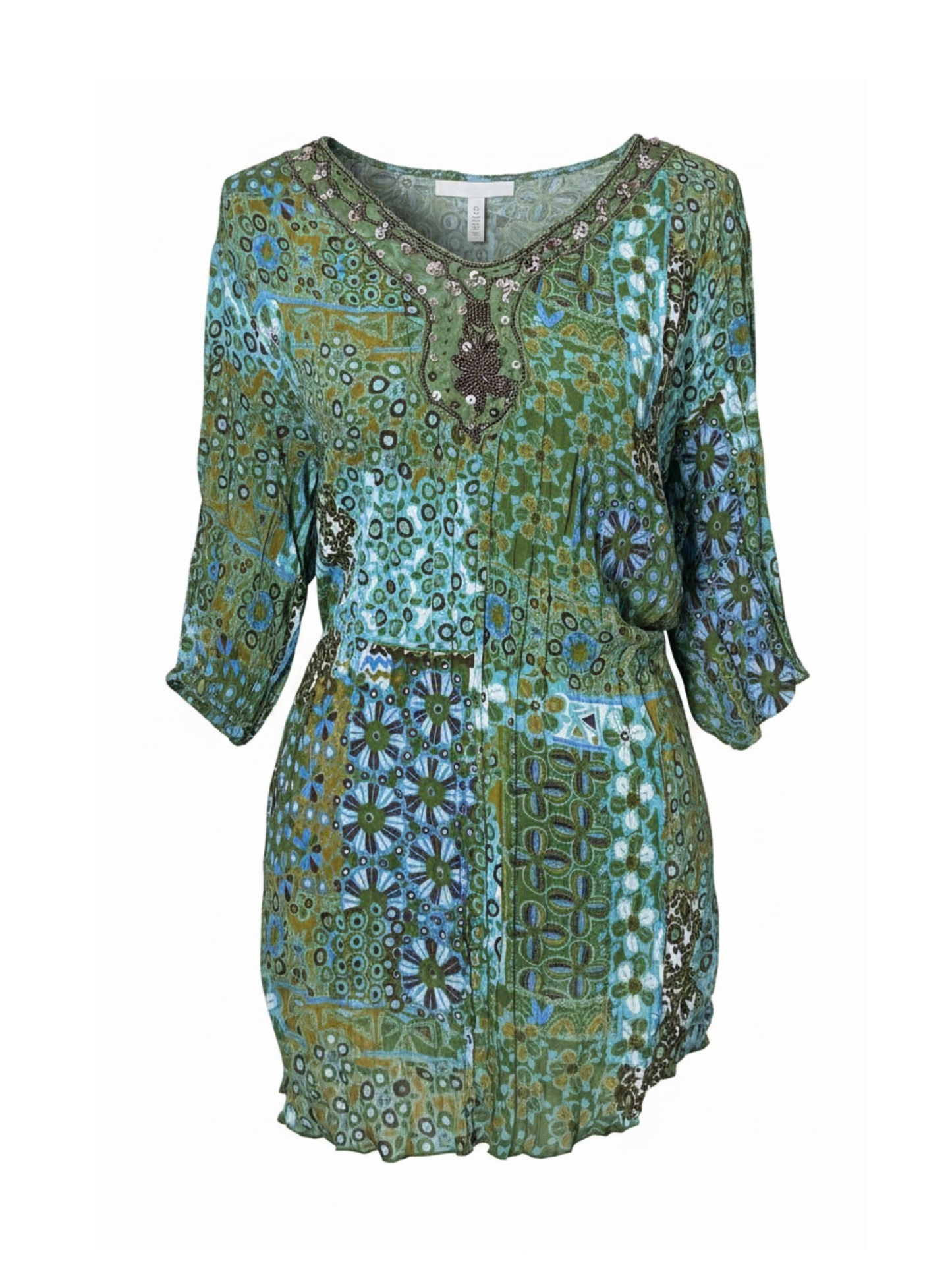 Embroidery Patterned Cover Up (XL)