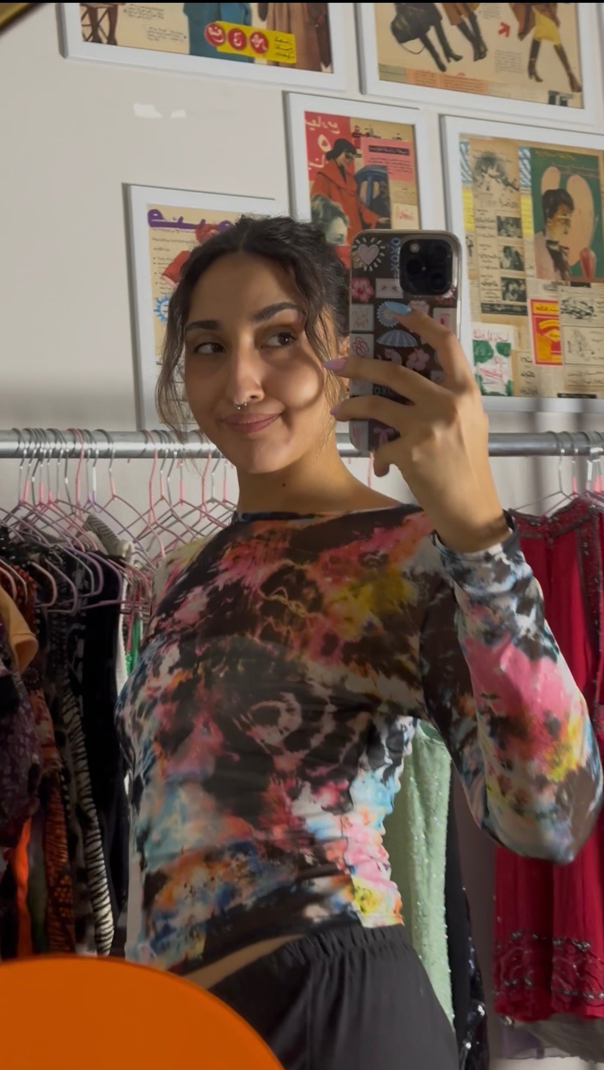 Vibrant Sheer Top (Small)