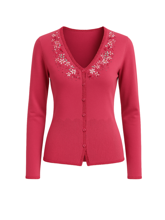 Floral Pink Cardigan