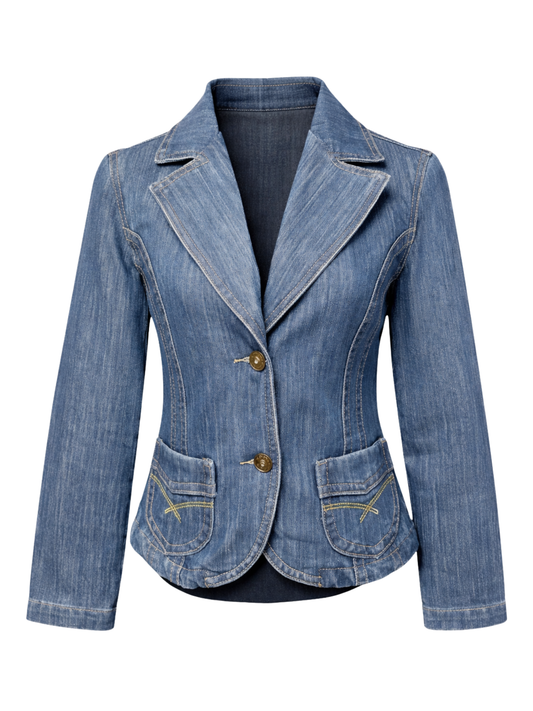 Fitted Patterned Denim (Small)