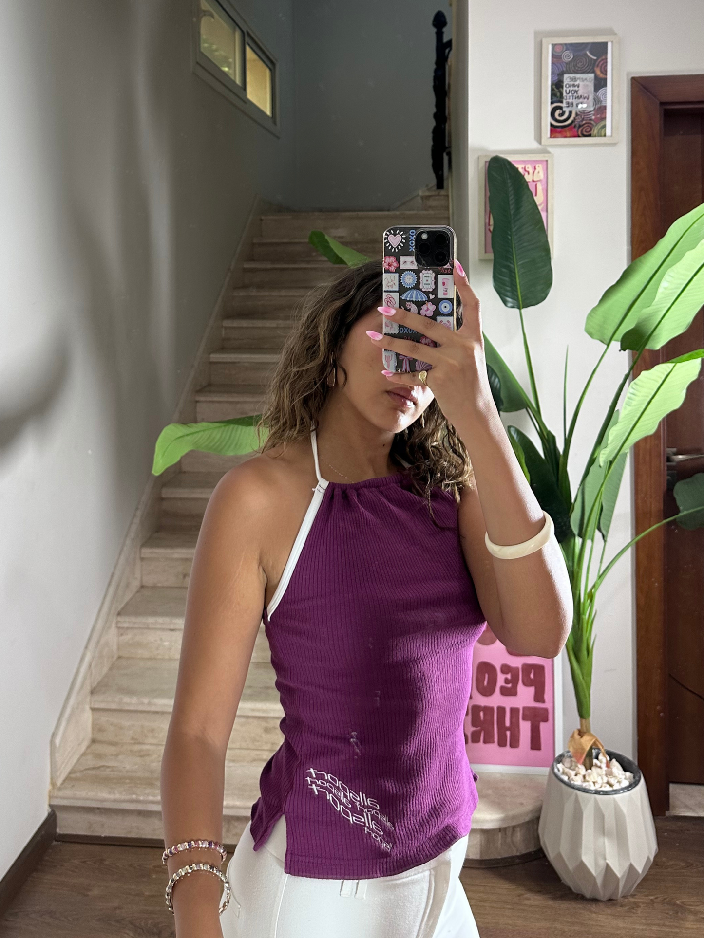 Purple Halter Top (Small)
