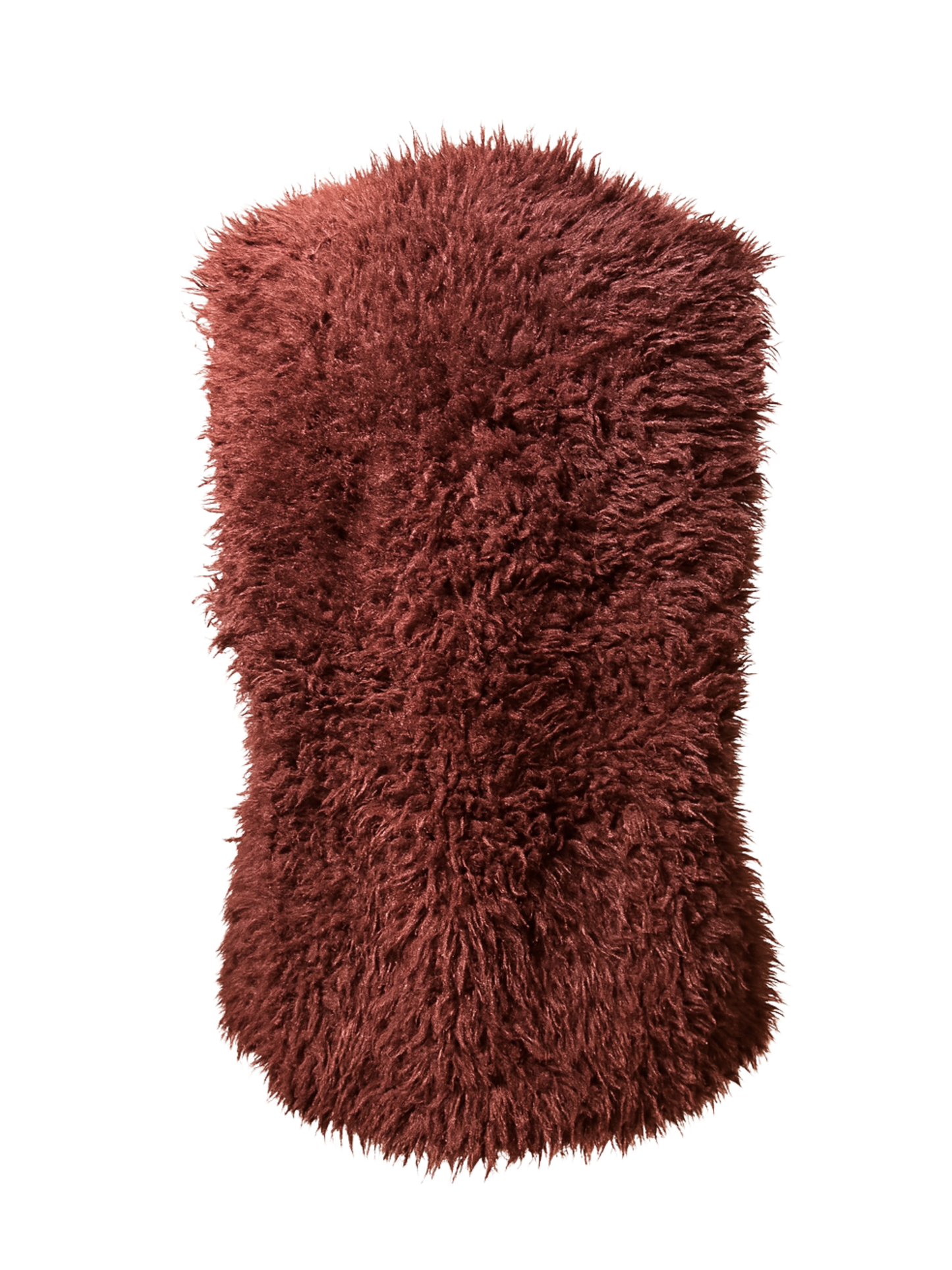 Burgundy Fur Vest - Amisu