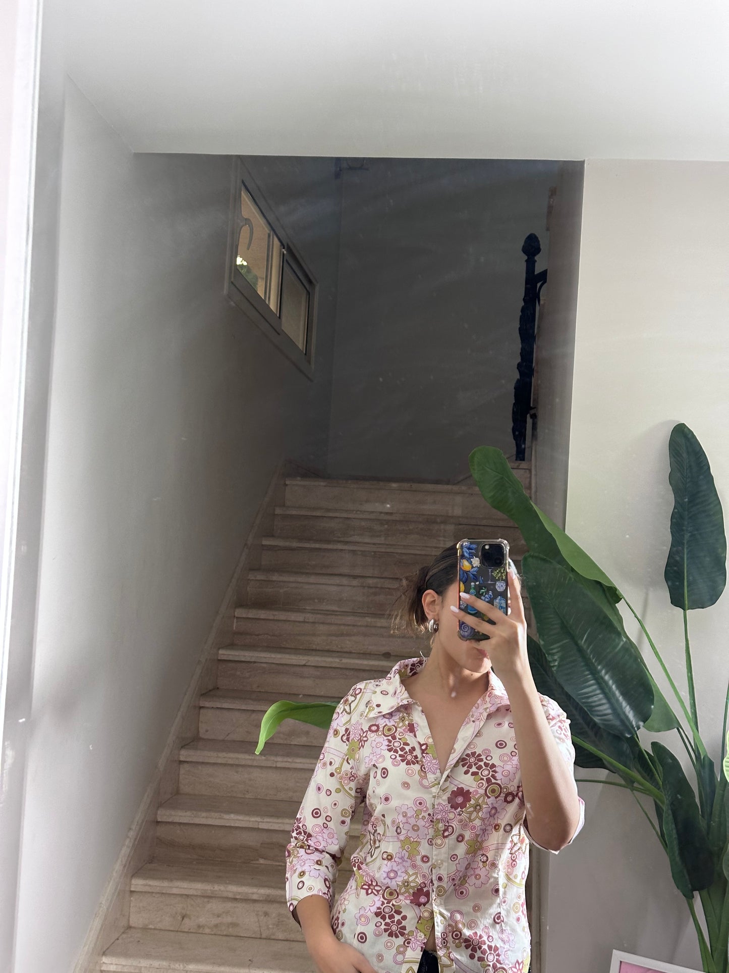 Floral Y2K Shirt (Large)