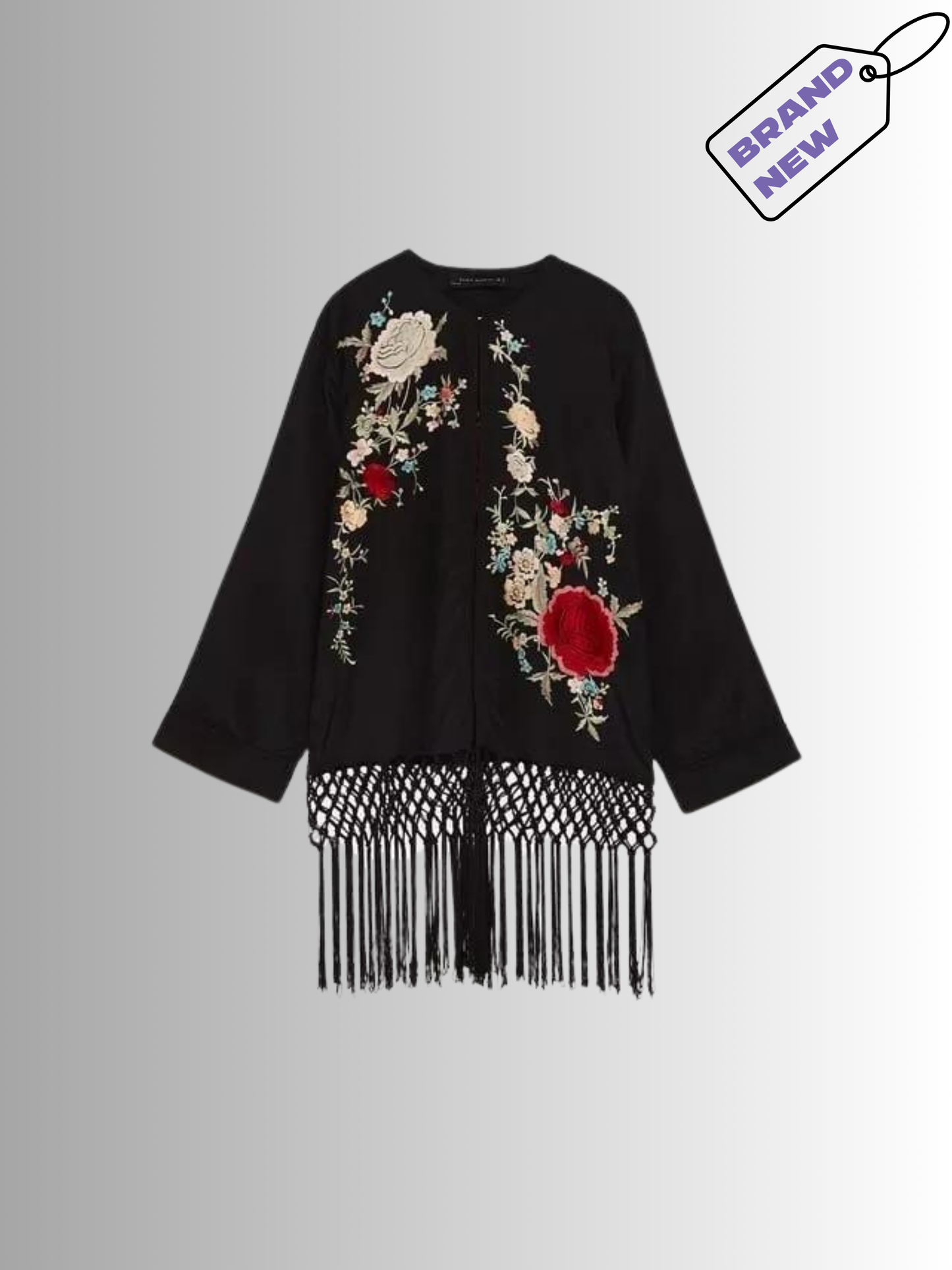 Boho Fringed Kimono- Zara