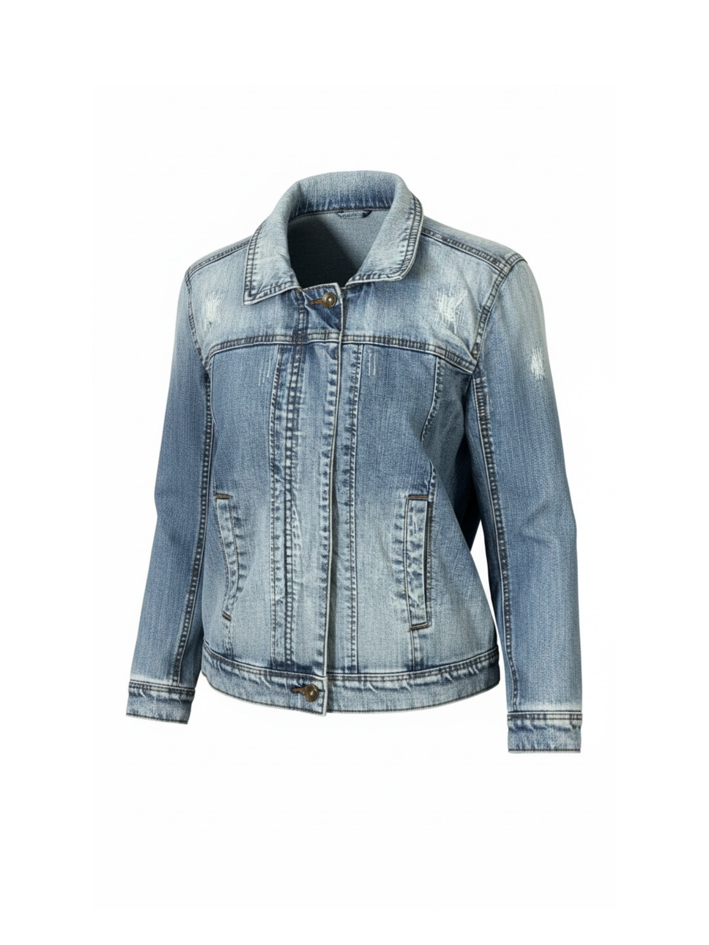 Lightwash Zipped Up Denim (Small)