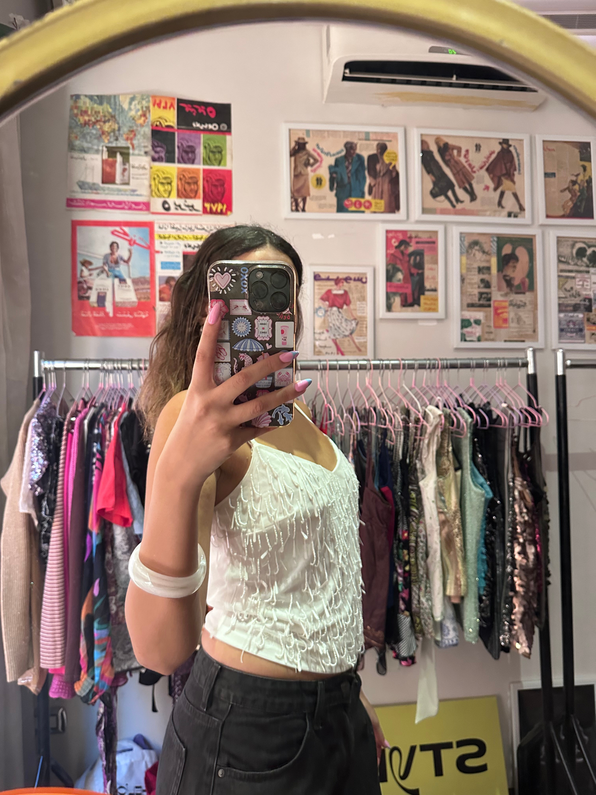 White Sequins Top (M/L)